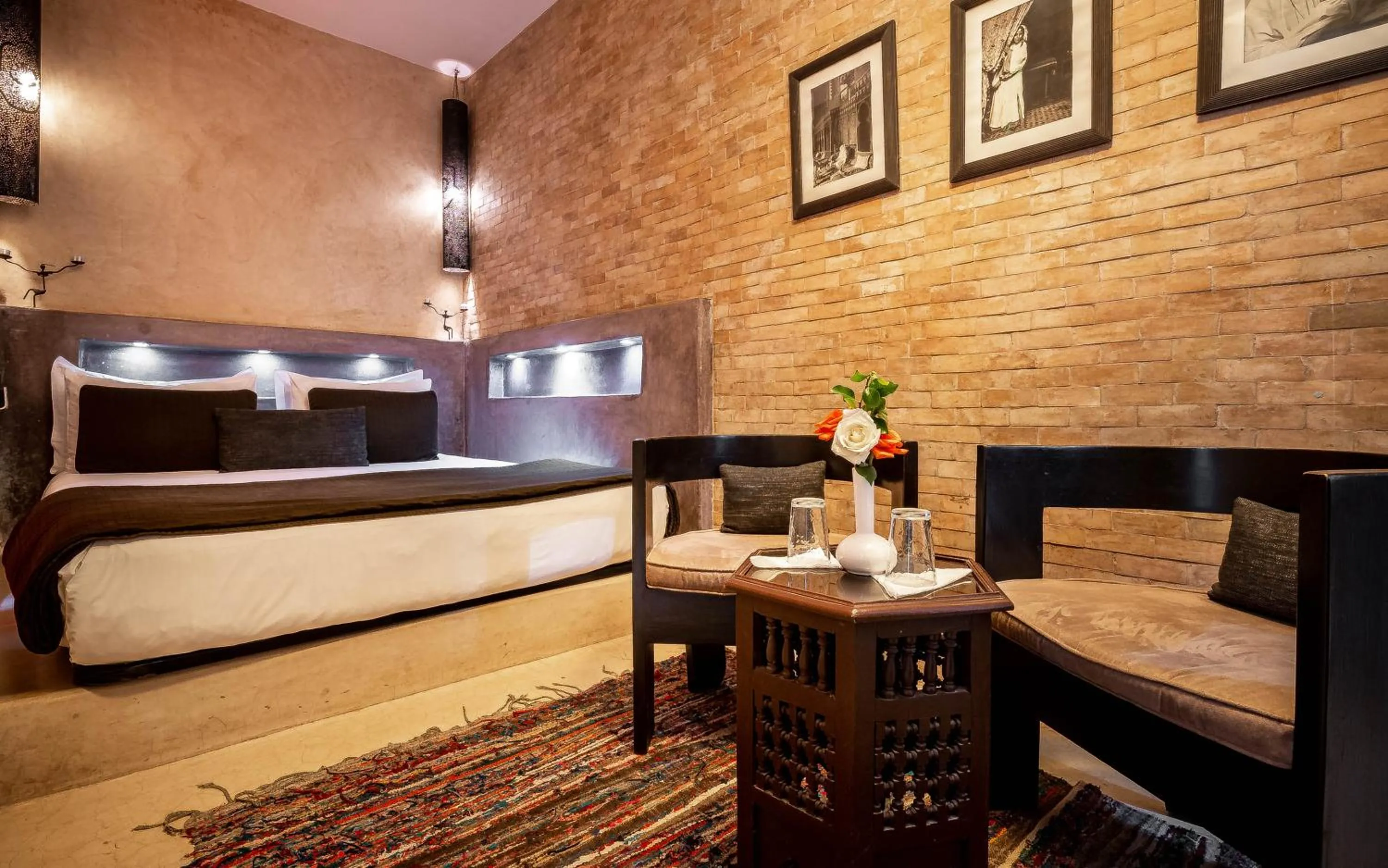 Bed in Riad Vanilla Sma & Spa