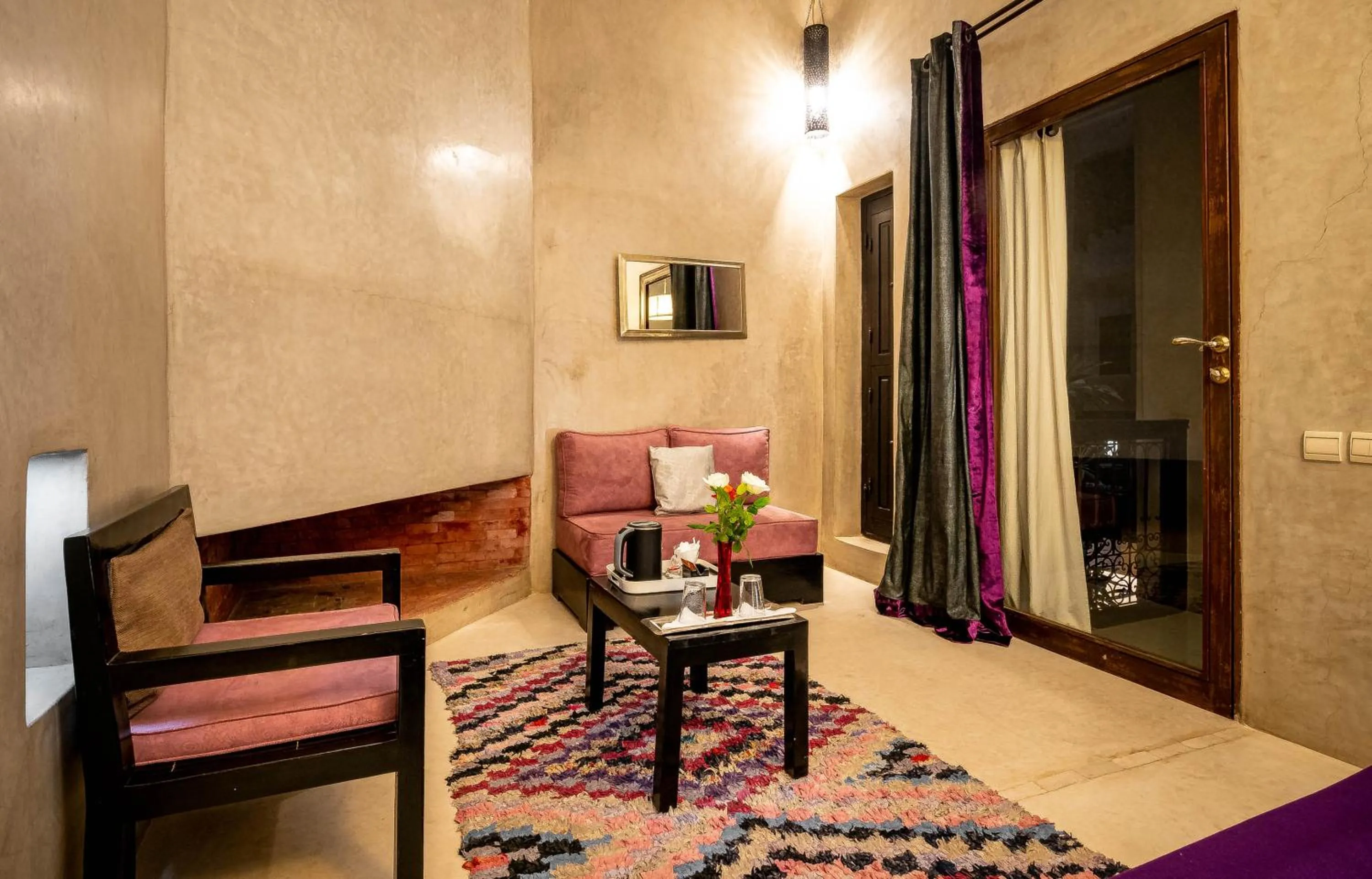 Bed in Riad Vanilla Sma & Spa