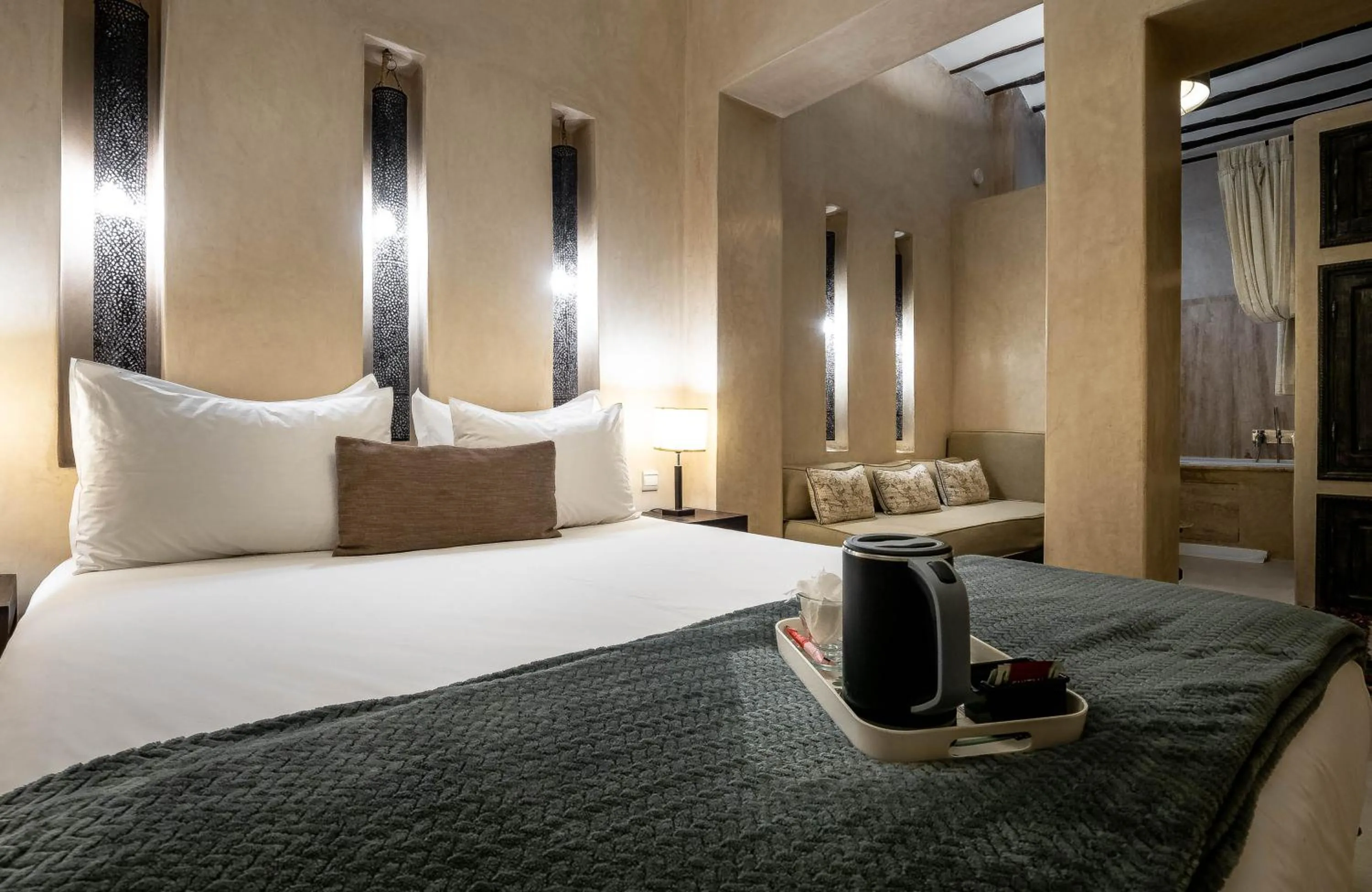 Bed in Riad Vanilla Sma & Spa