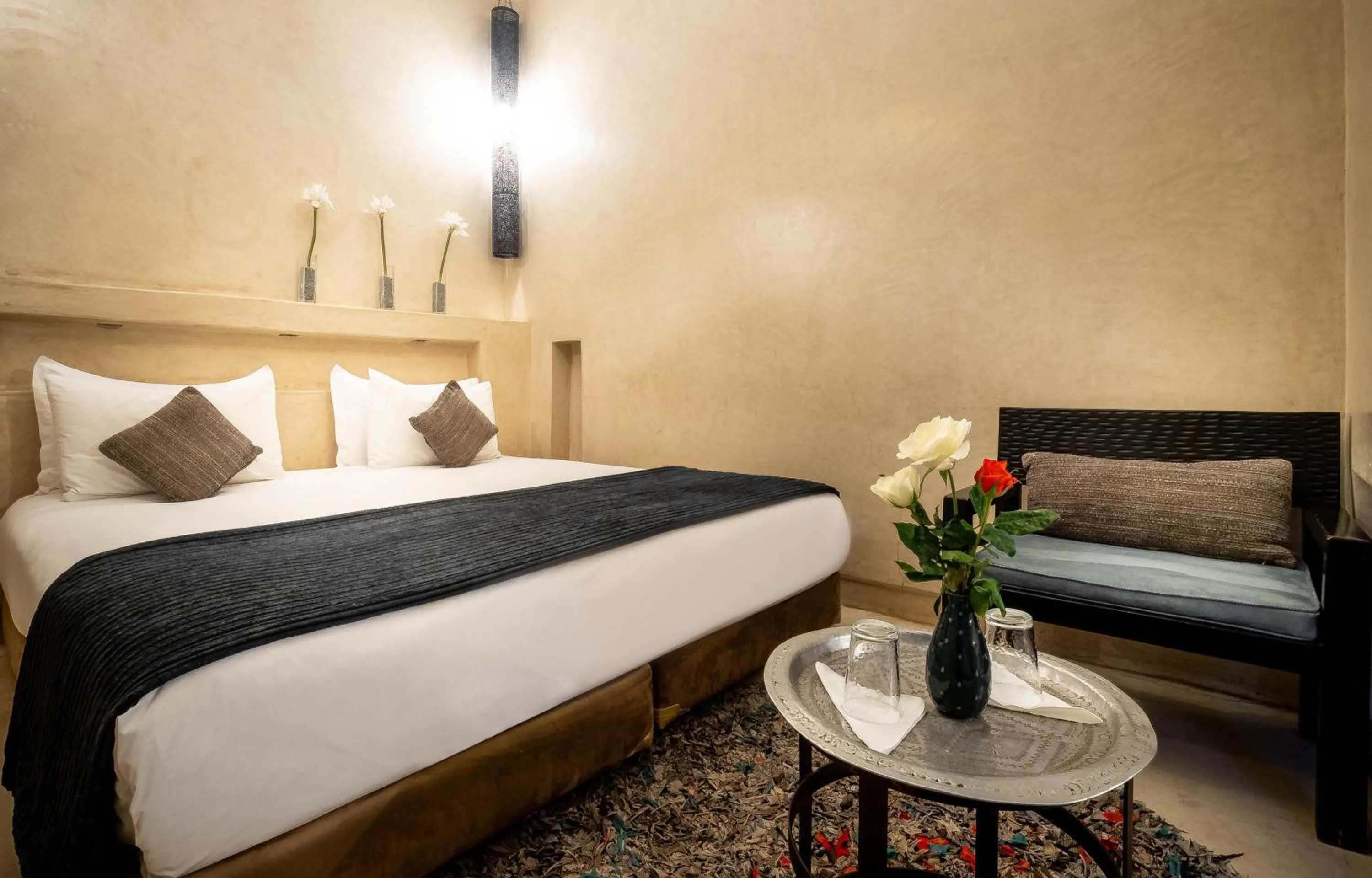 Bed in Riad Vanilla Sma & Spa