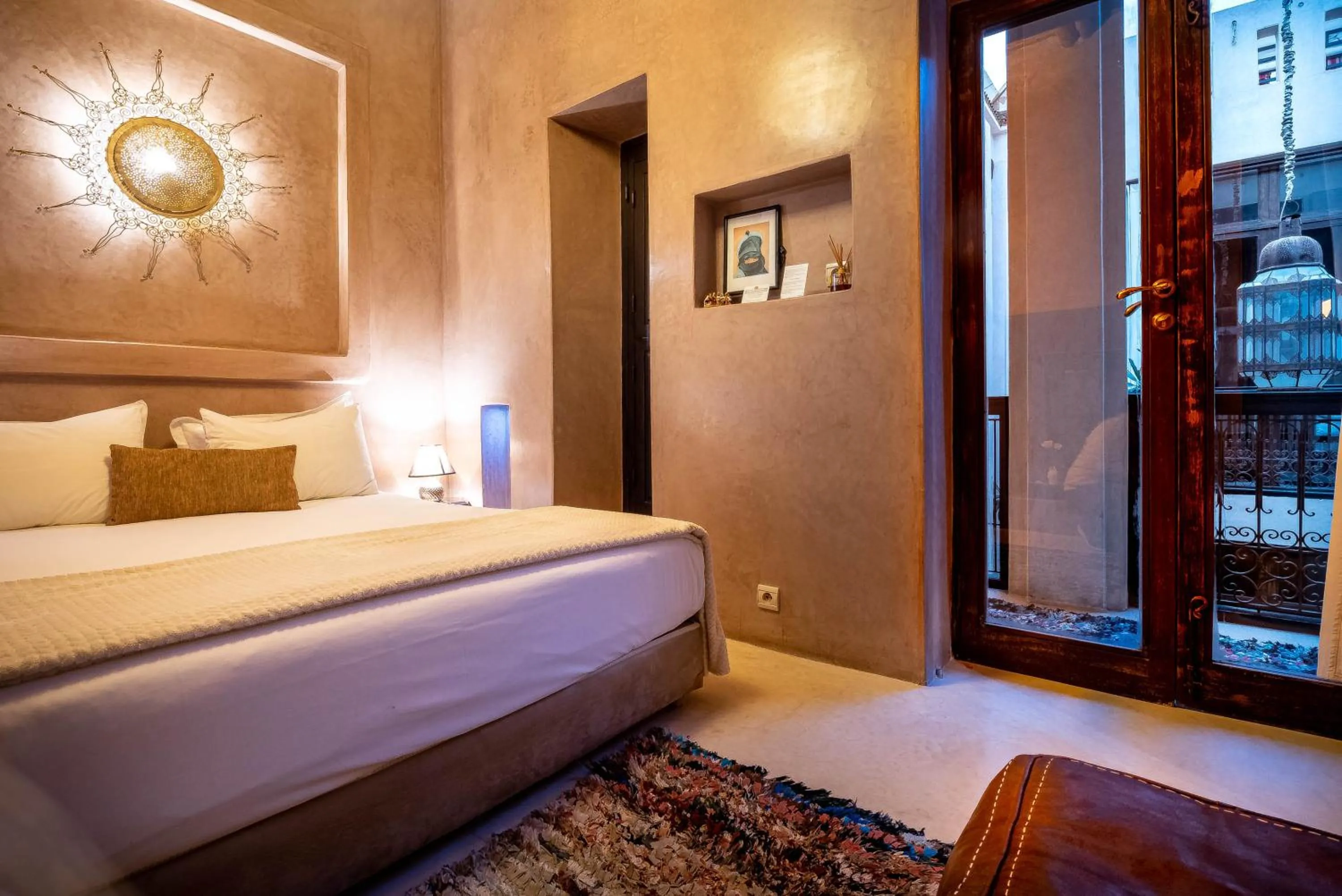 Bed in Riad Vanilla Sma & Spa