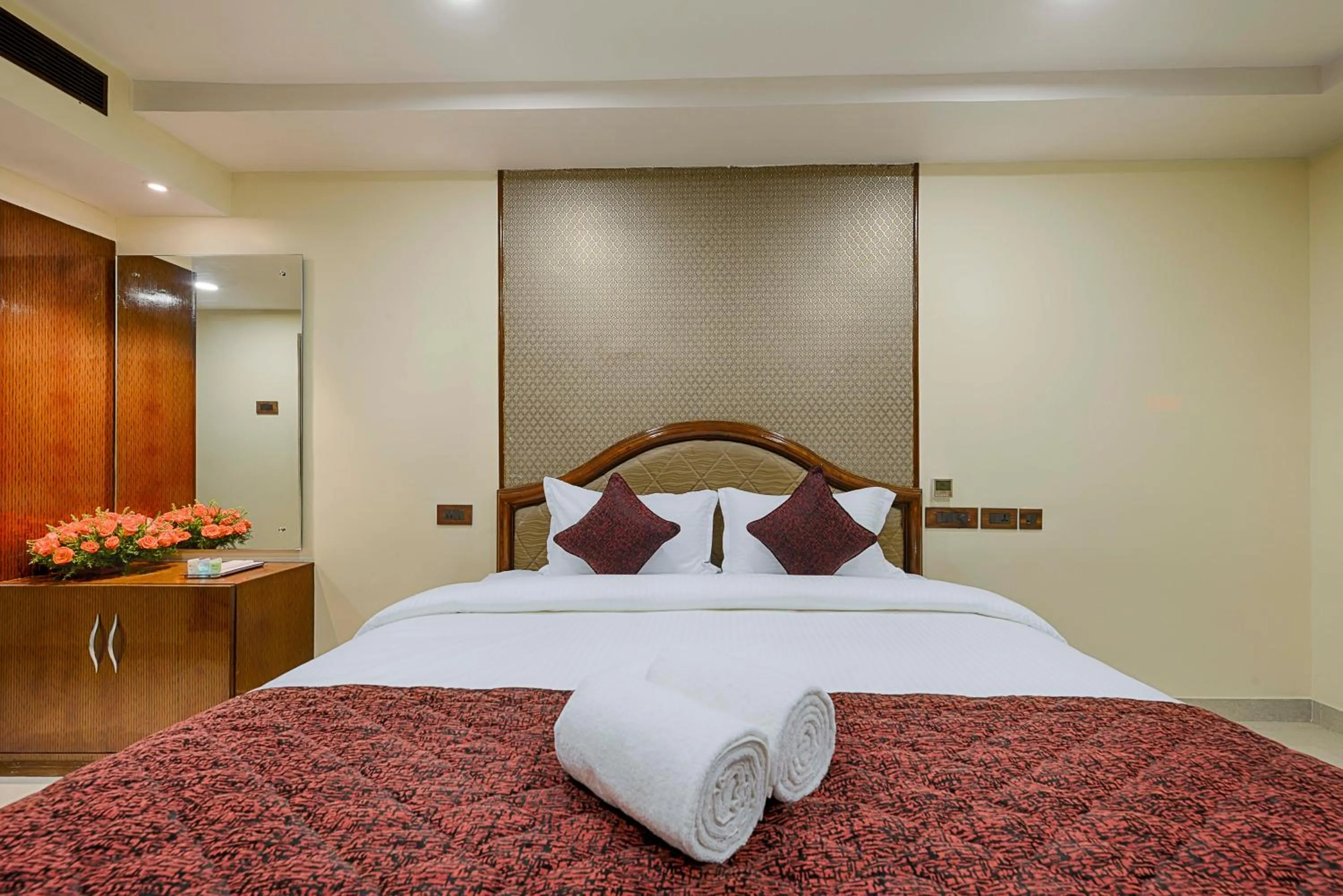 Bed in Hotel Ramraj Regency