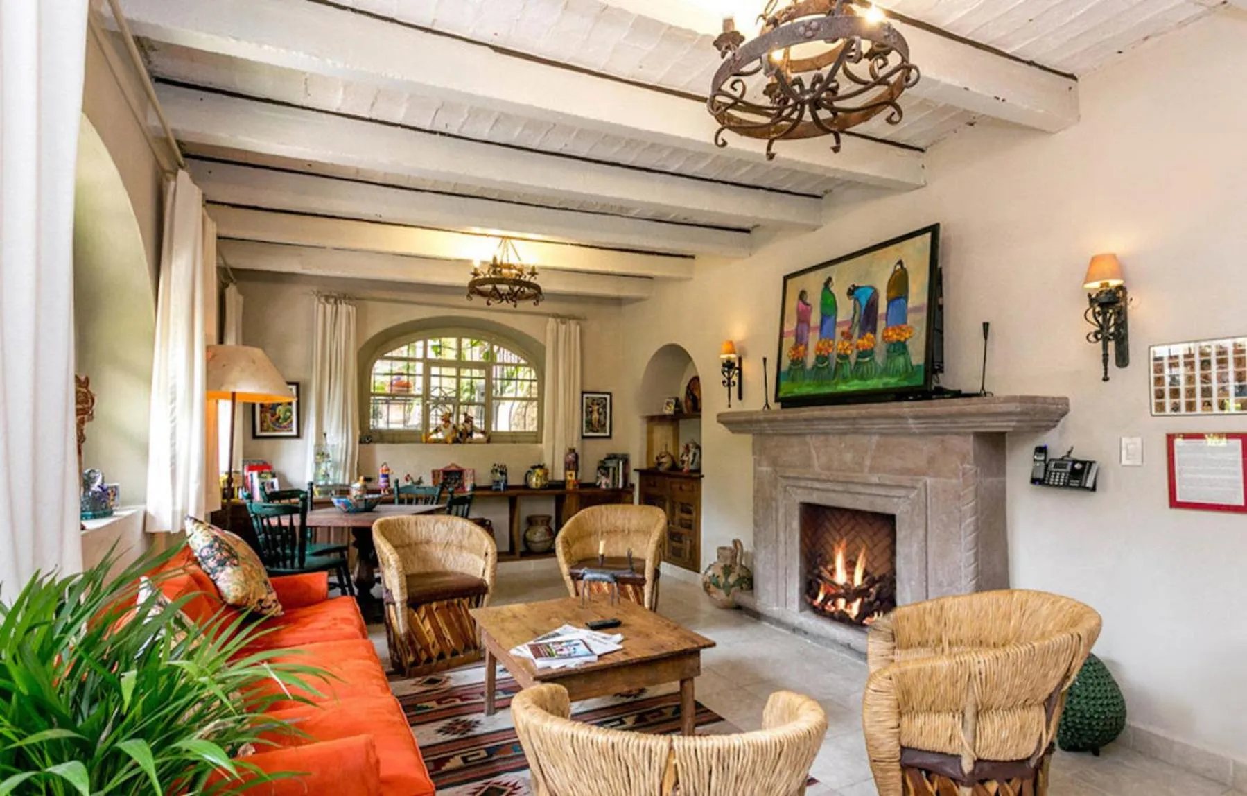 Living room in Casa de la Noche