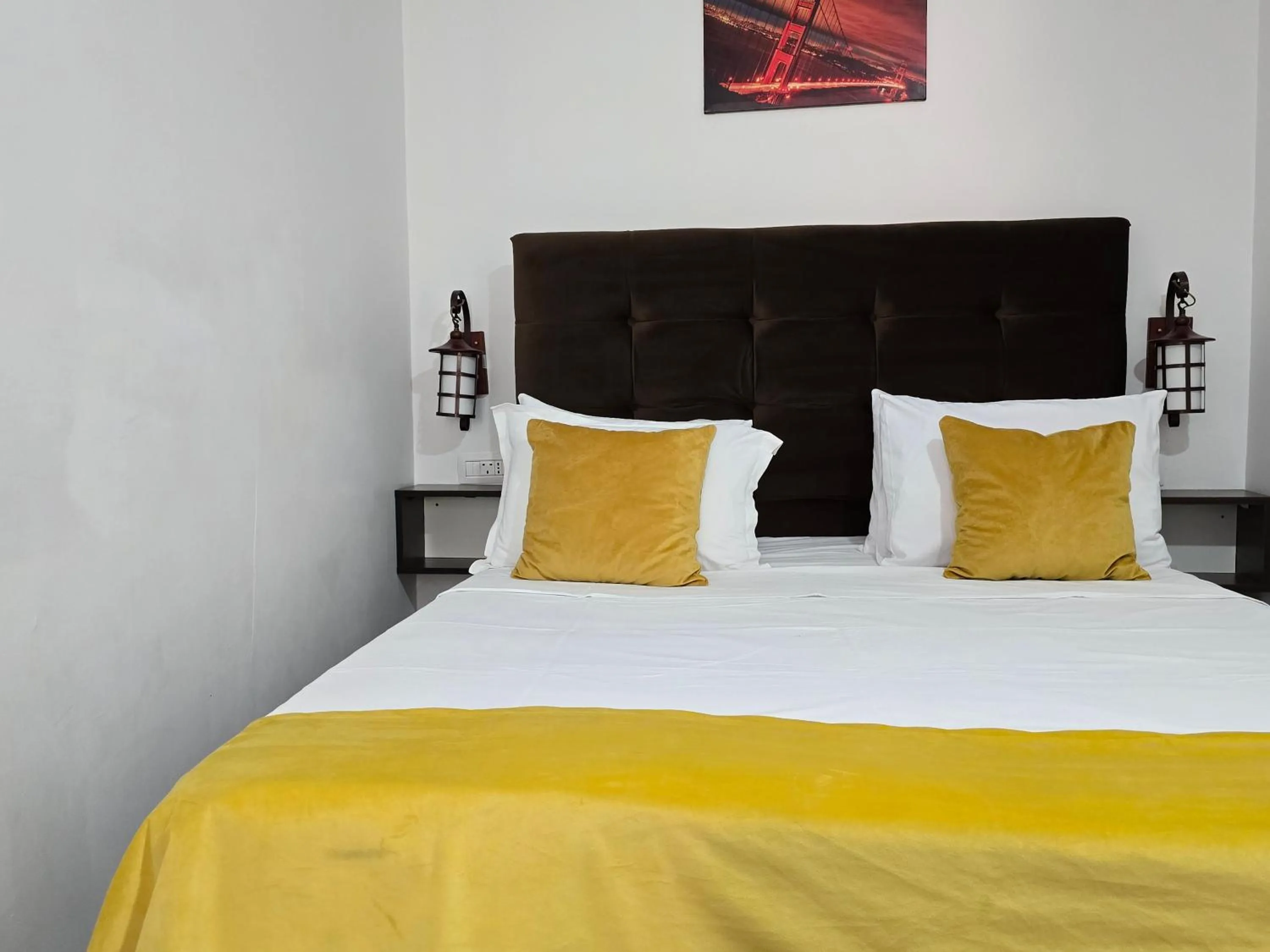 Bed in Poet Palace Bucharest