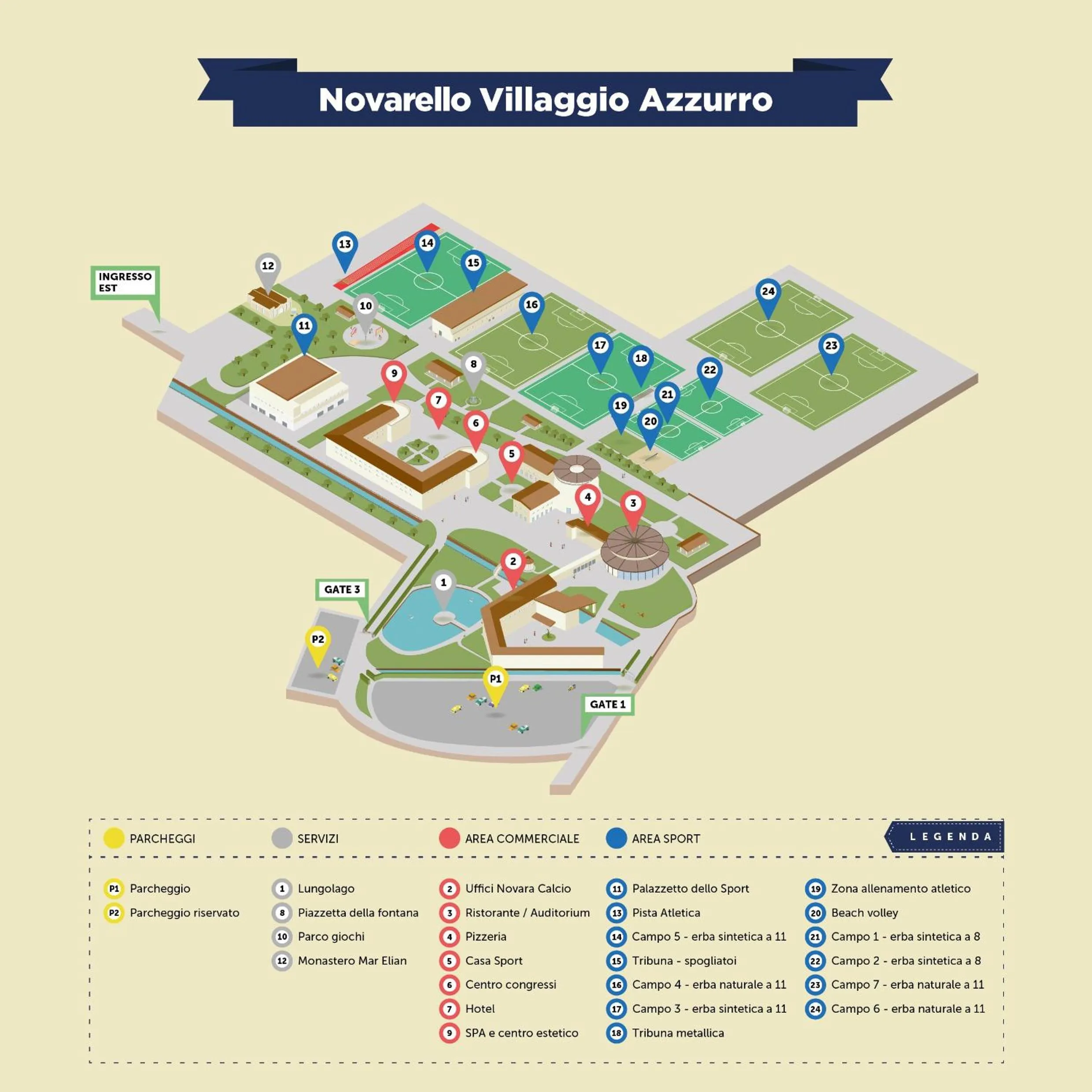 Floor plan in Hotel Novarello