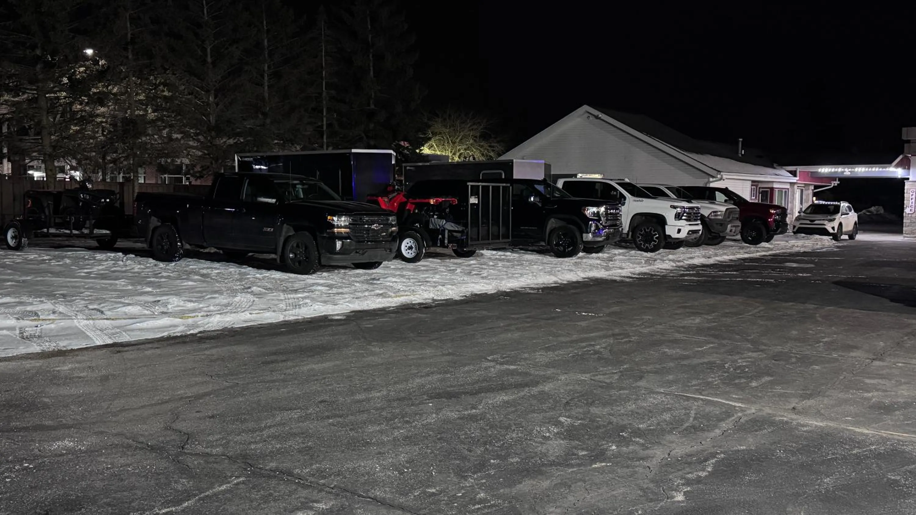 Winter in Pinconning Trail Inn Motel