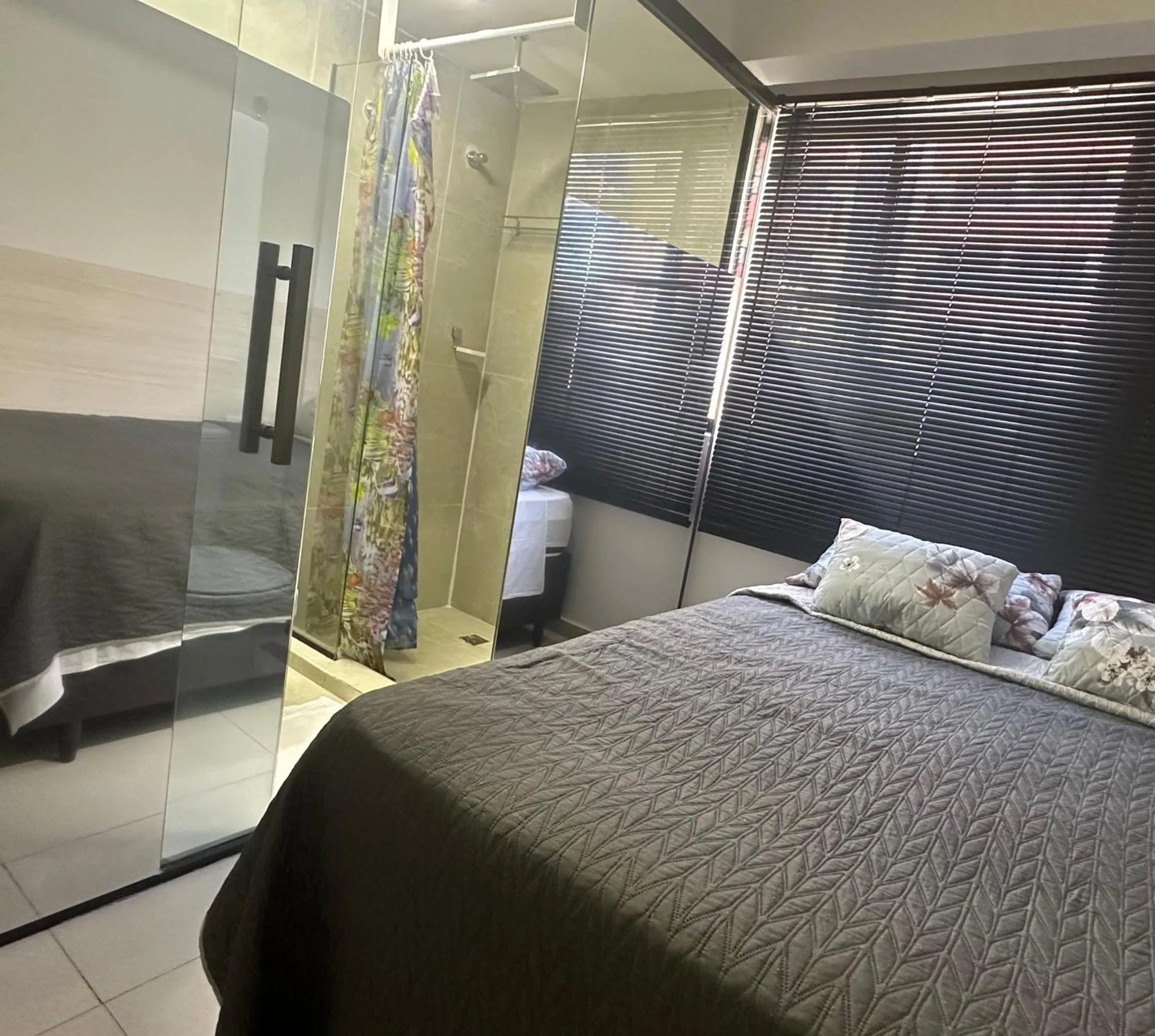 Bed in FLAT MARINAS PRAIA HOTEL