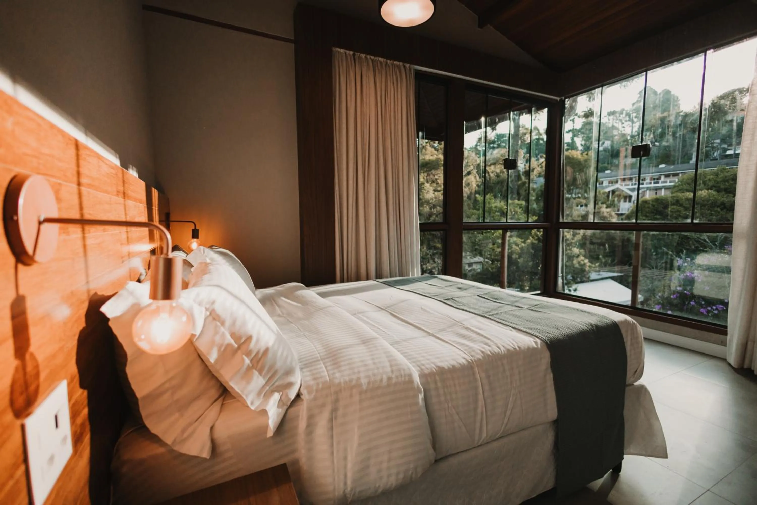 Bed in La Brume Pousada