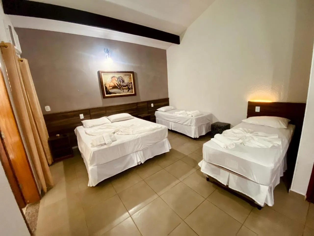 Bed in Pousada Jovimar