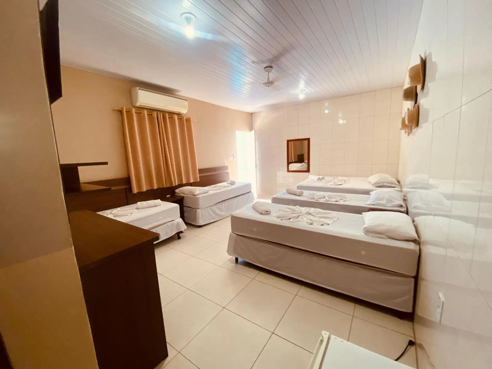 Bed in Pousada Jovimar