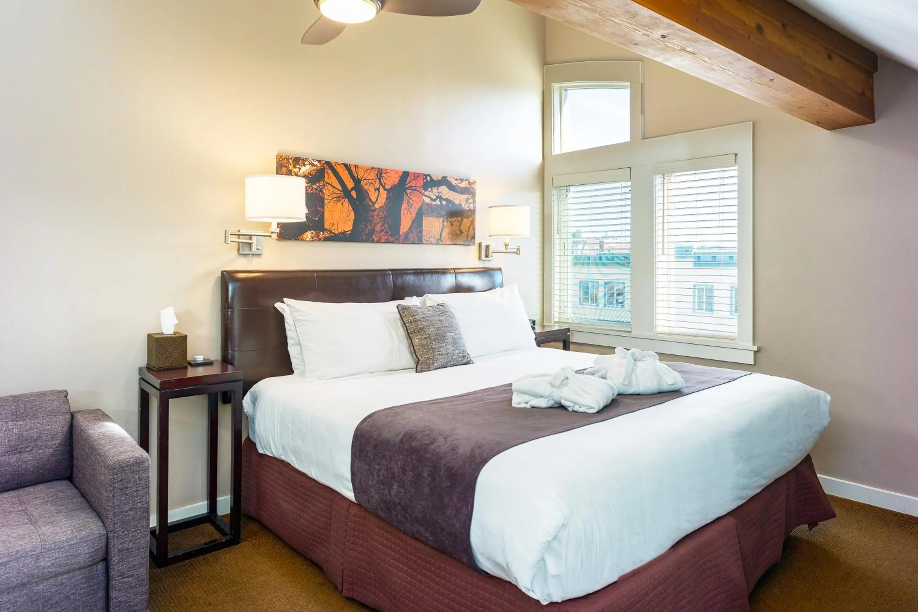 Bed in Bird Rock Hotel