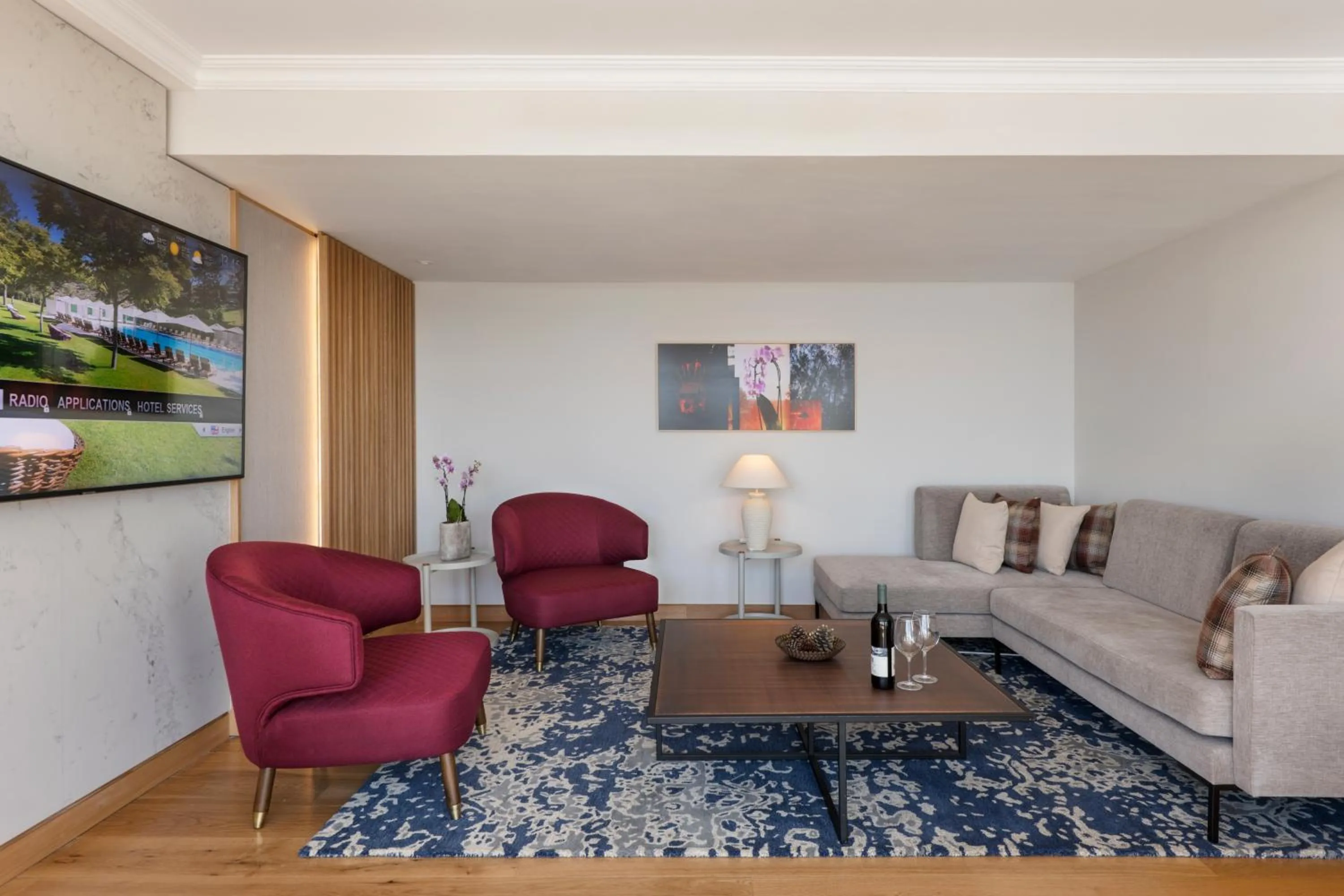 Living room in Carmel Forest by Isrotel Exclusive