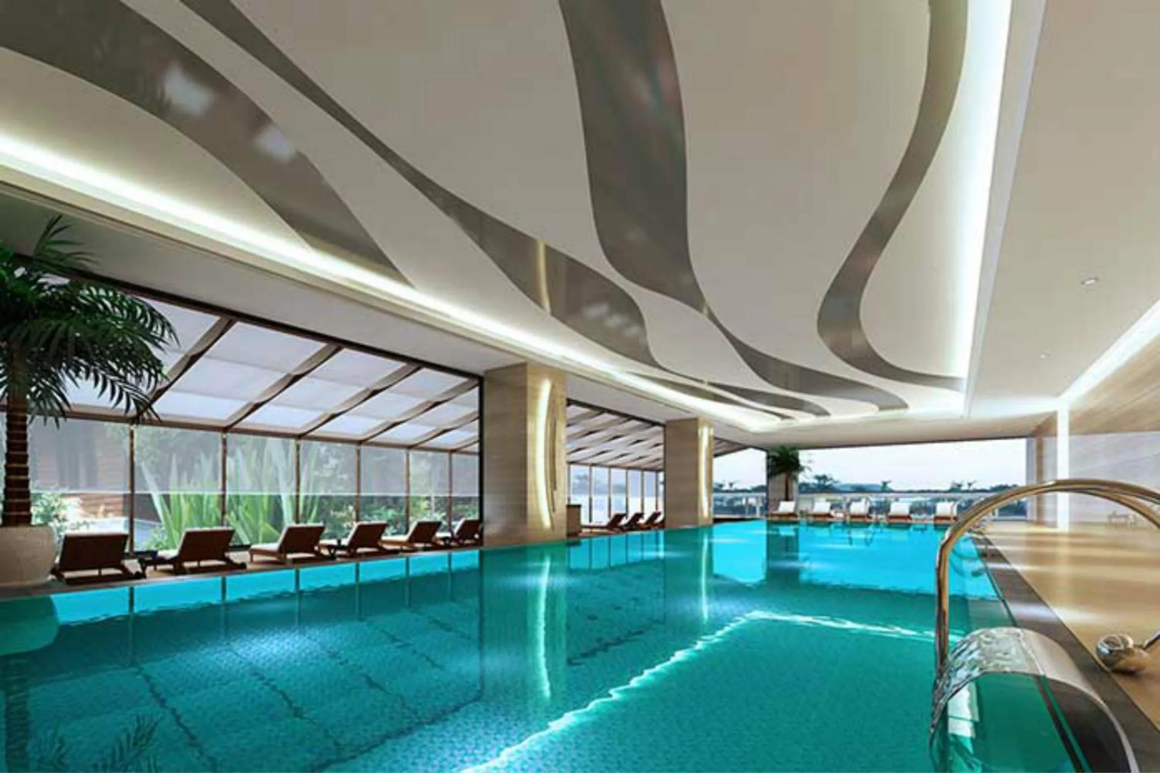 Swimming pool in Wanda Vista Quanzhou