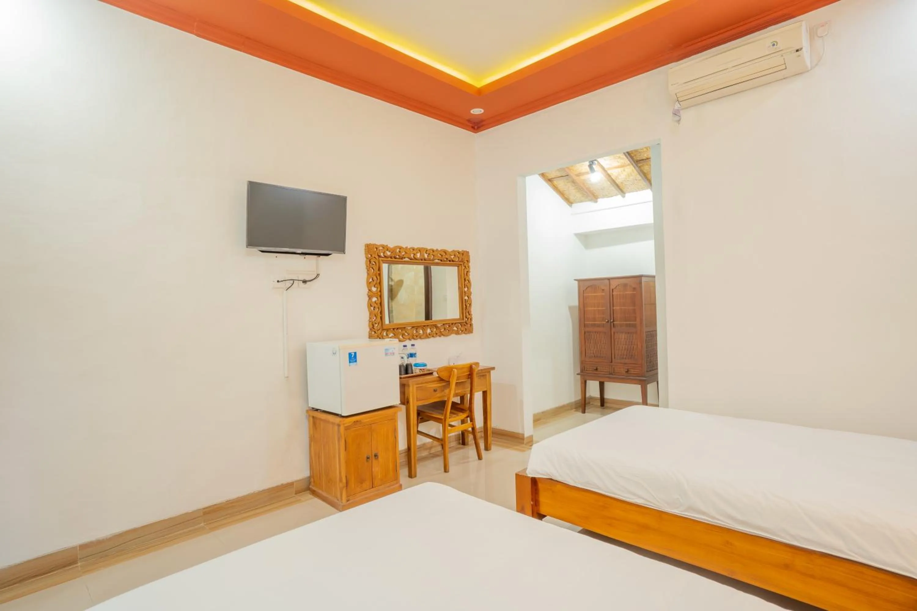 Bed in Nirmala Guest House Surf Keramas