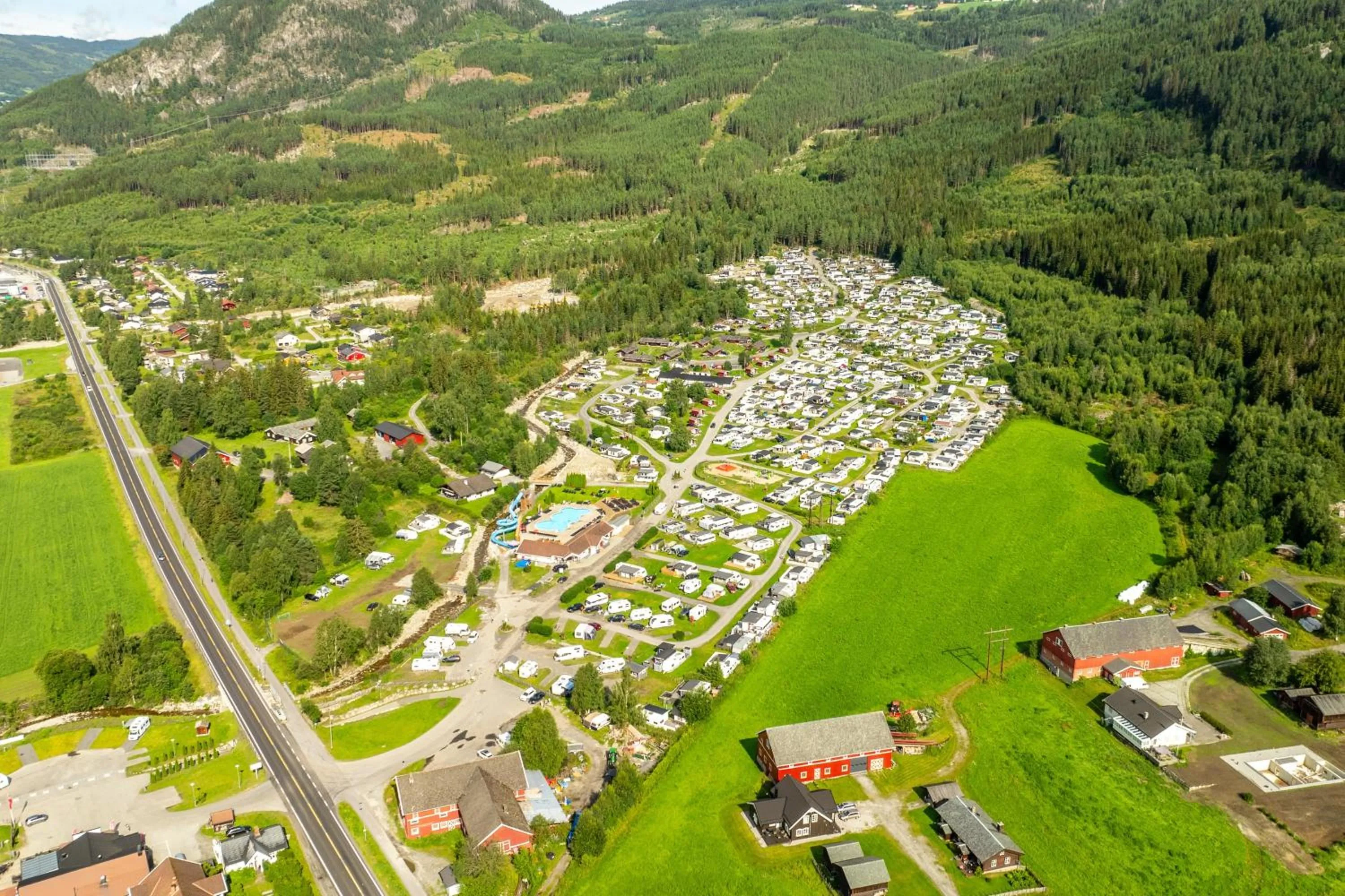 Bird's eye view in First Camp Gol Hallingdal