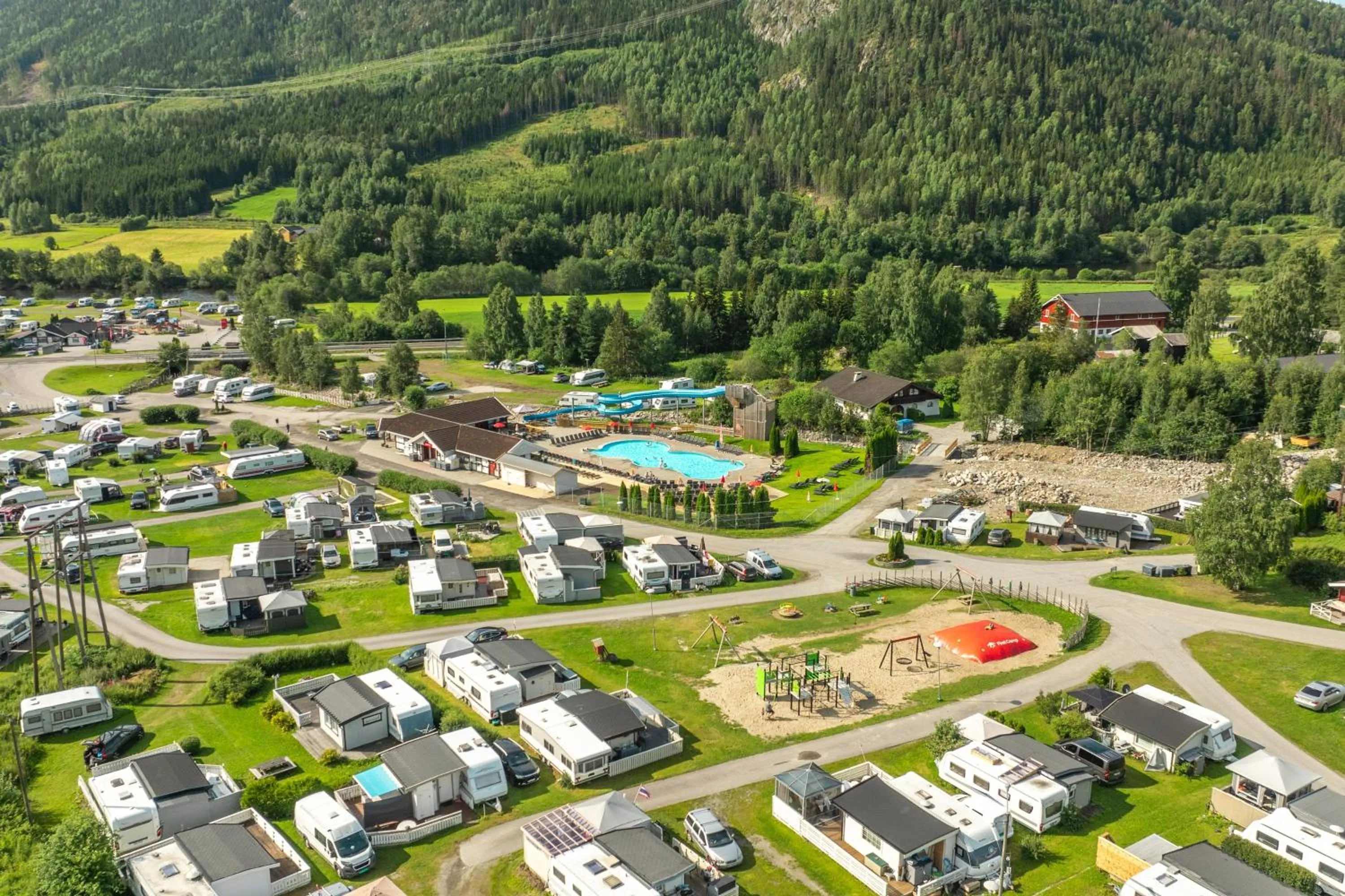 Bird's eye view in First Camp Gol Hallingdal