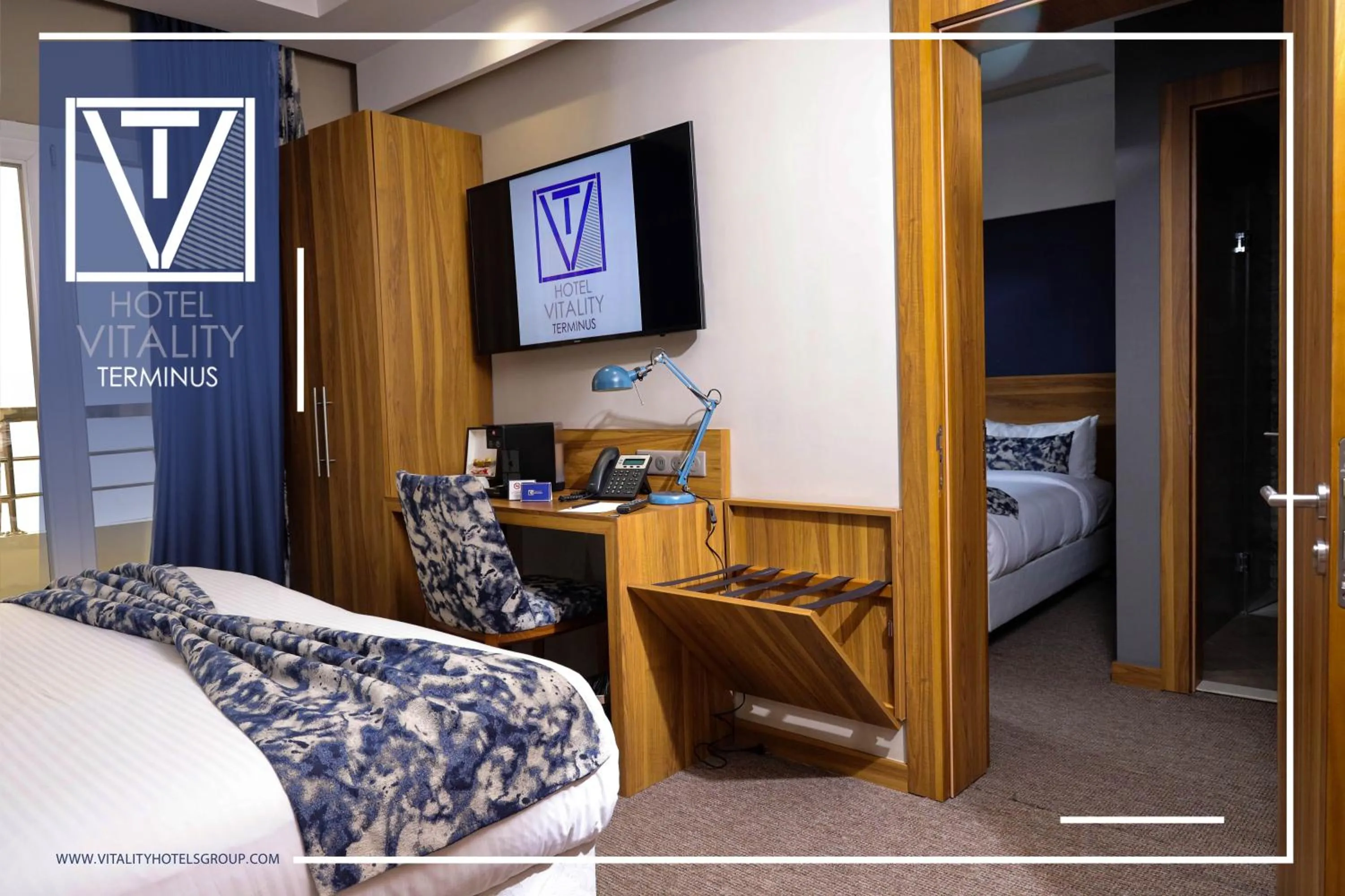 TV and multimedia, Bed in Hotel Vitality Terminus