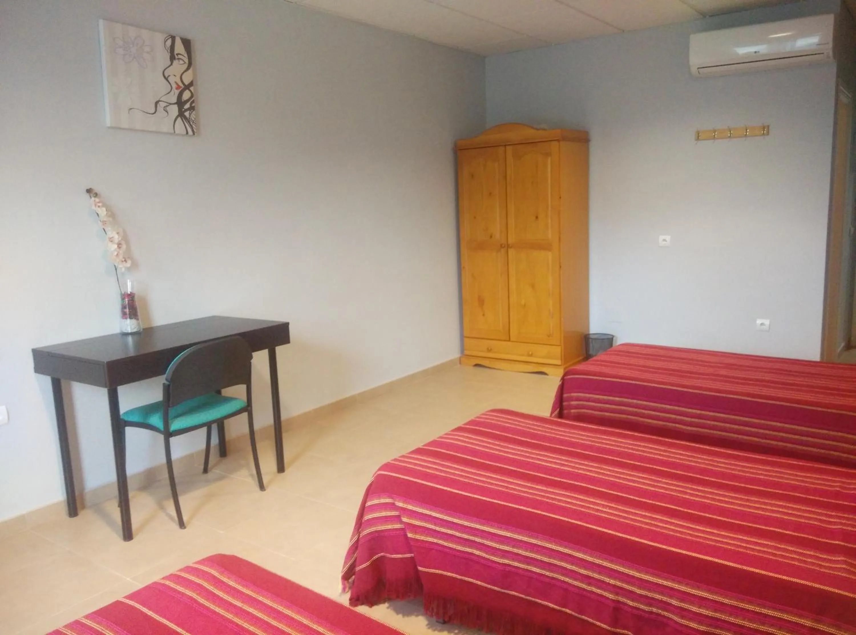 Bed in Hostal la Molina