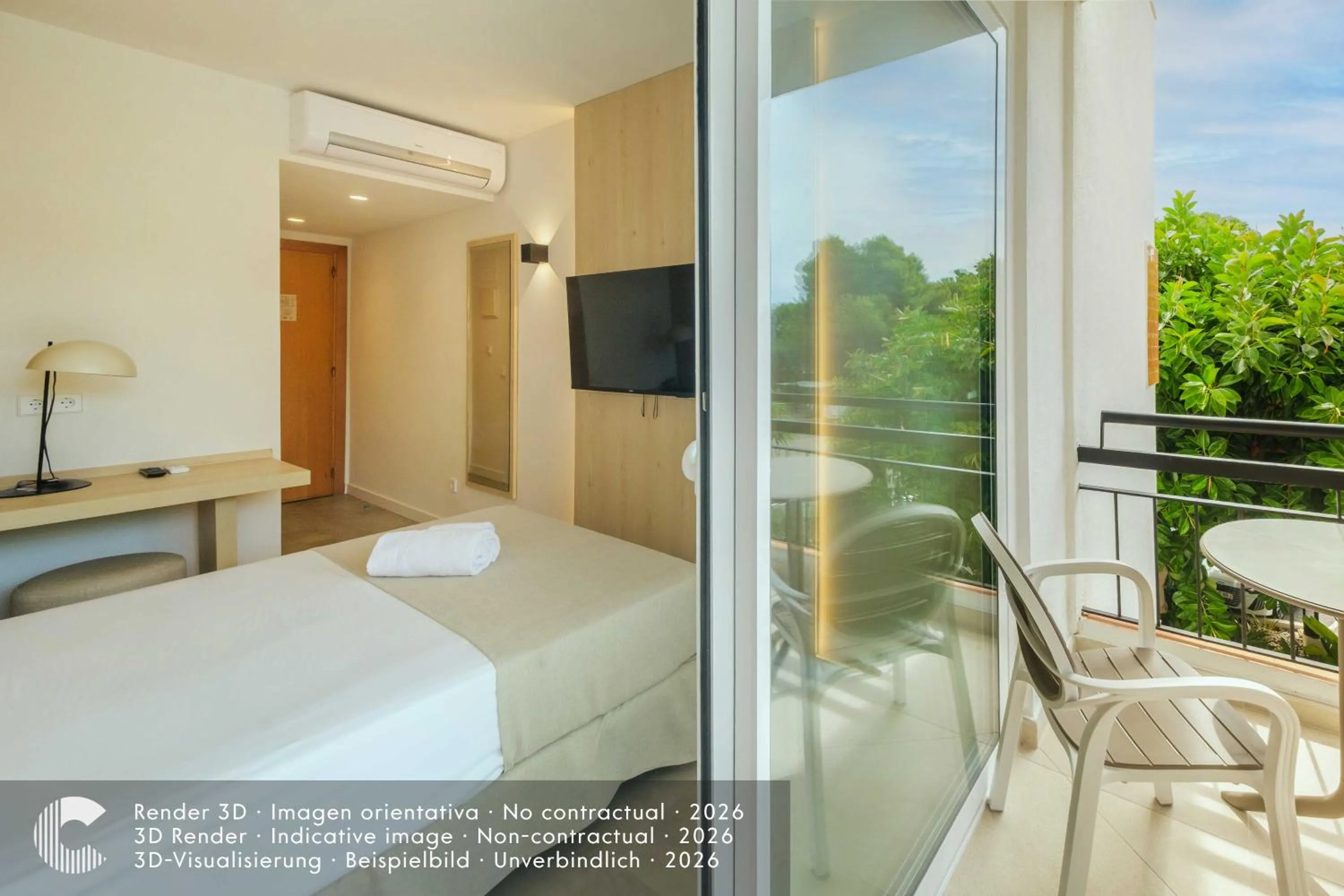 Bed in Cabot Cala Ferrera