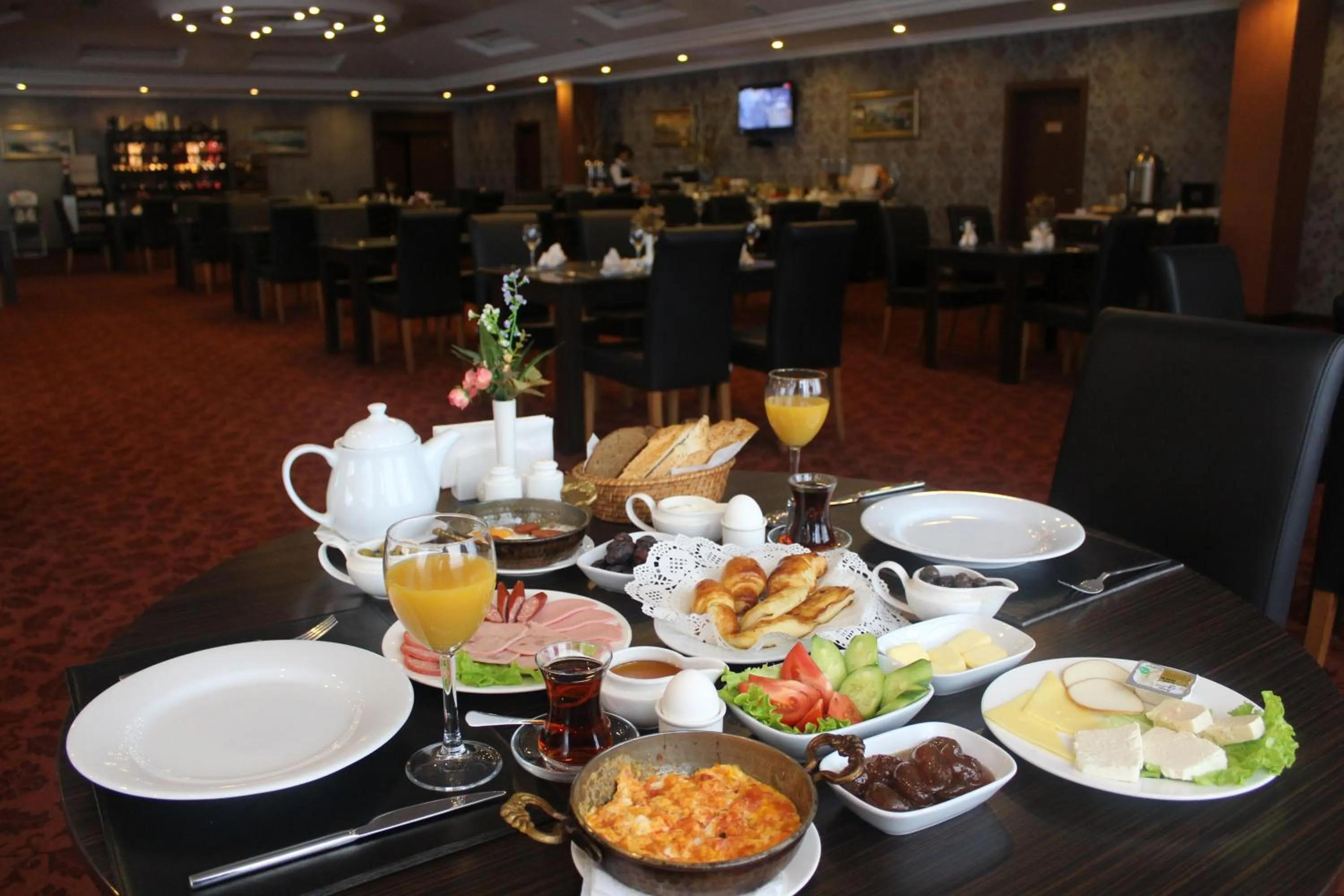 Buffet breakfast in New Baku Hotel