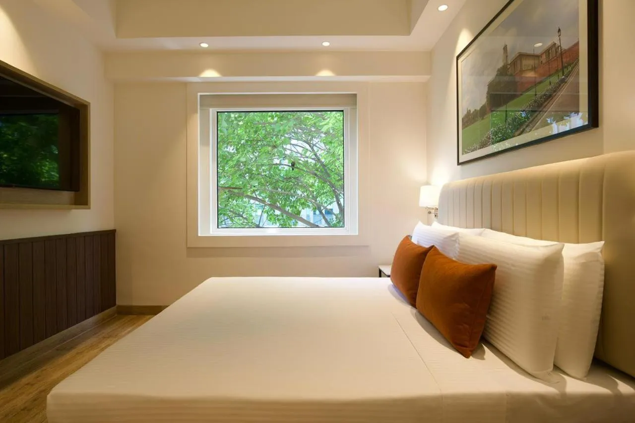 Bed in Lemon Tree Hotel, Delhi Airport