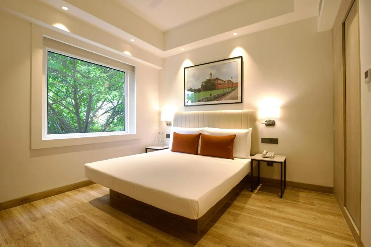 Bed in Lemon Tree Hotel, Delhi Airport