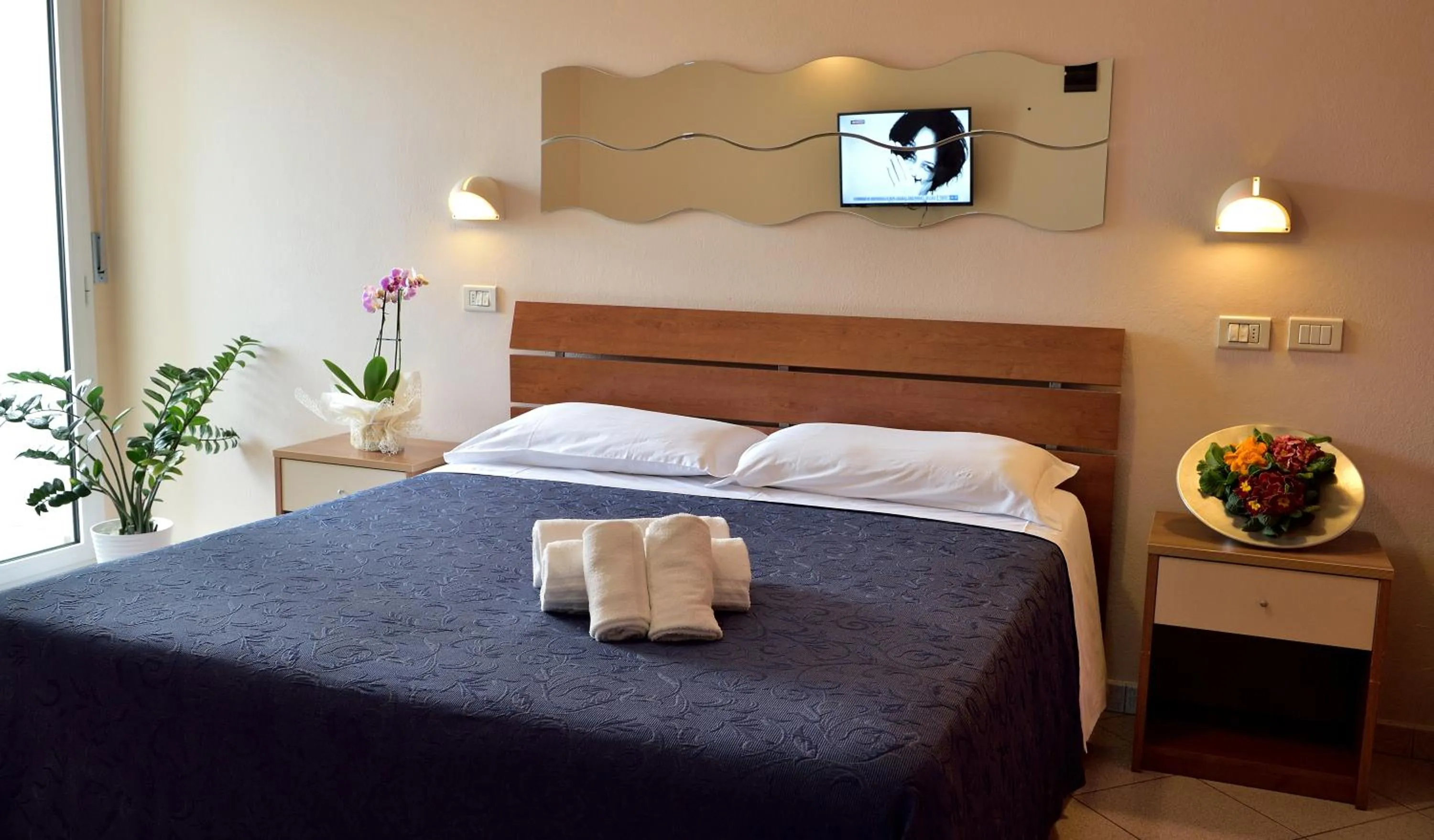 Bed in Hotel Oltremar B&B