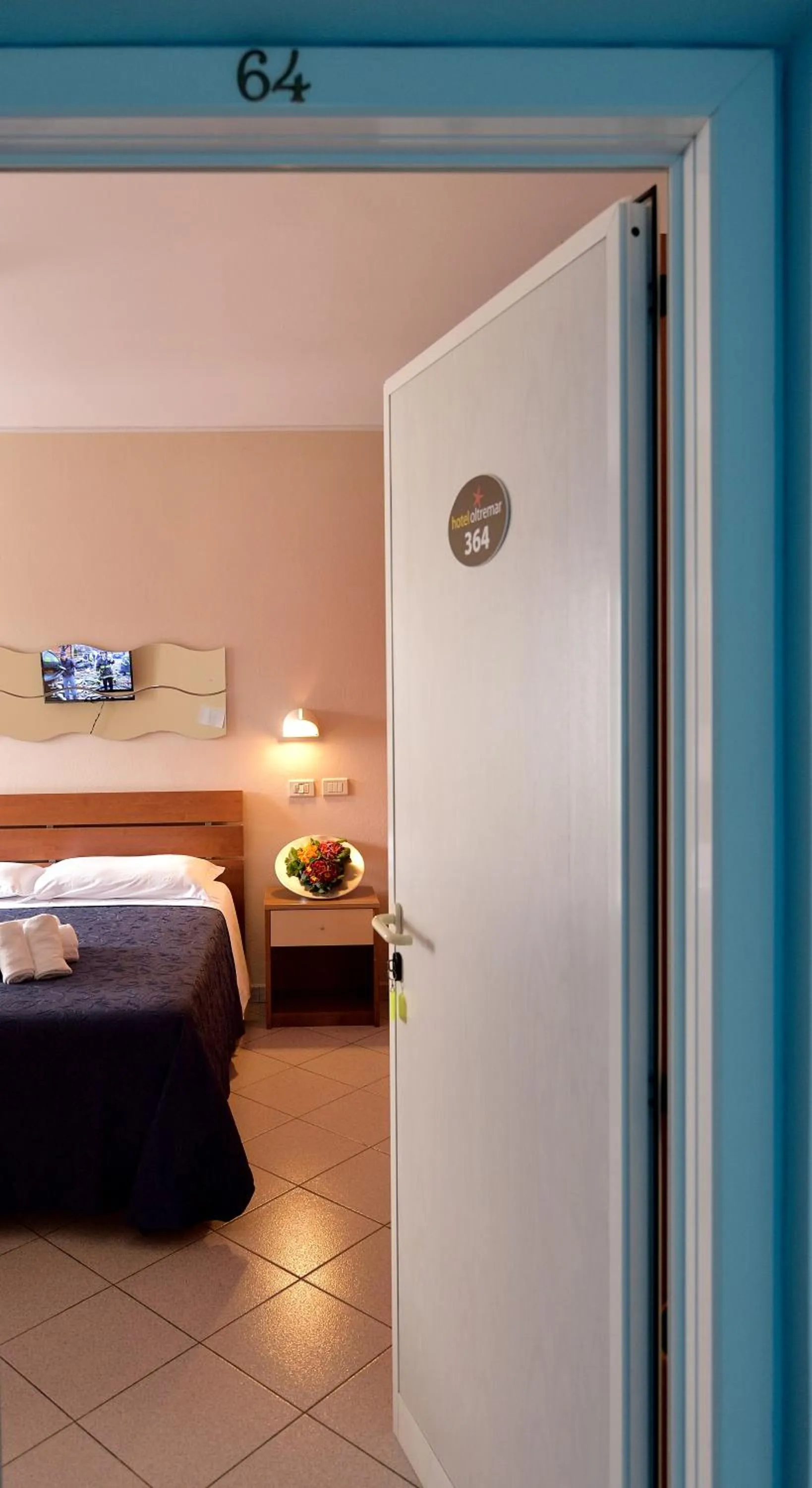 Bed in Hotel Oltremar B&B