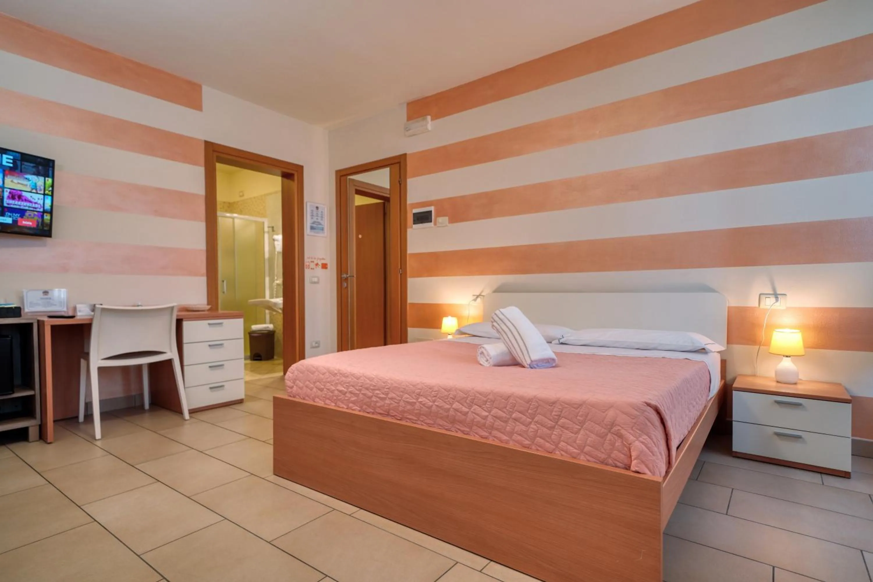 Bed in The Lighthouse Rooms