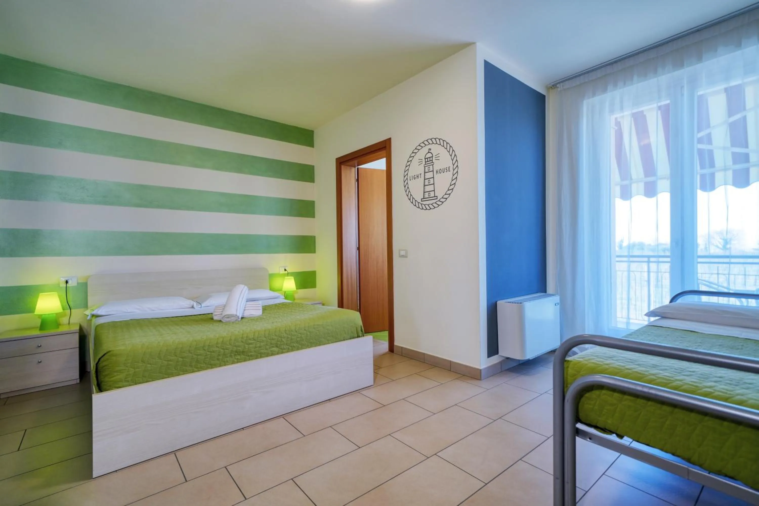 Bed in The Lighthouse Rooms