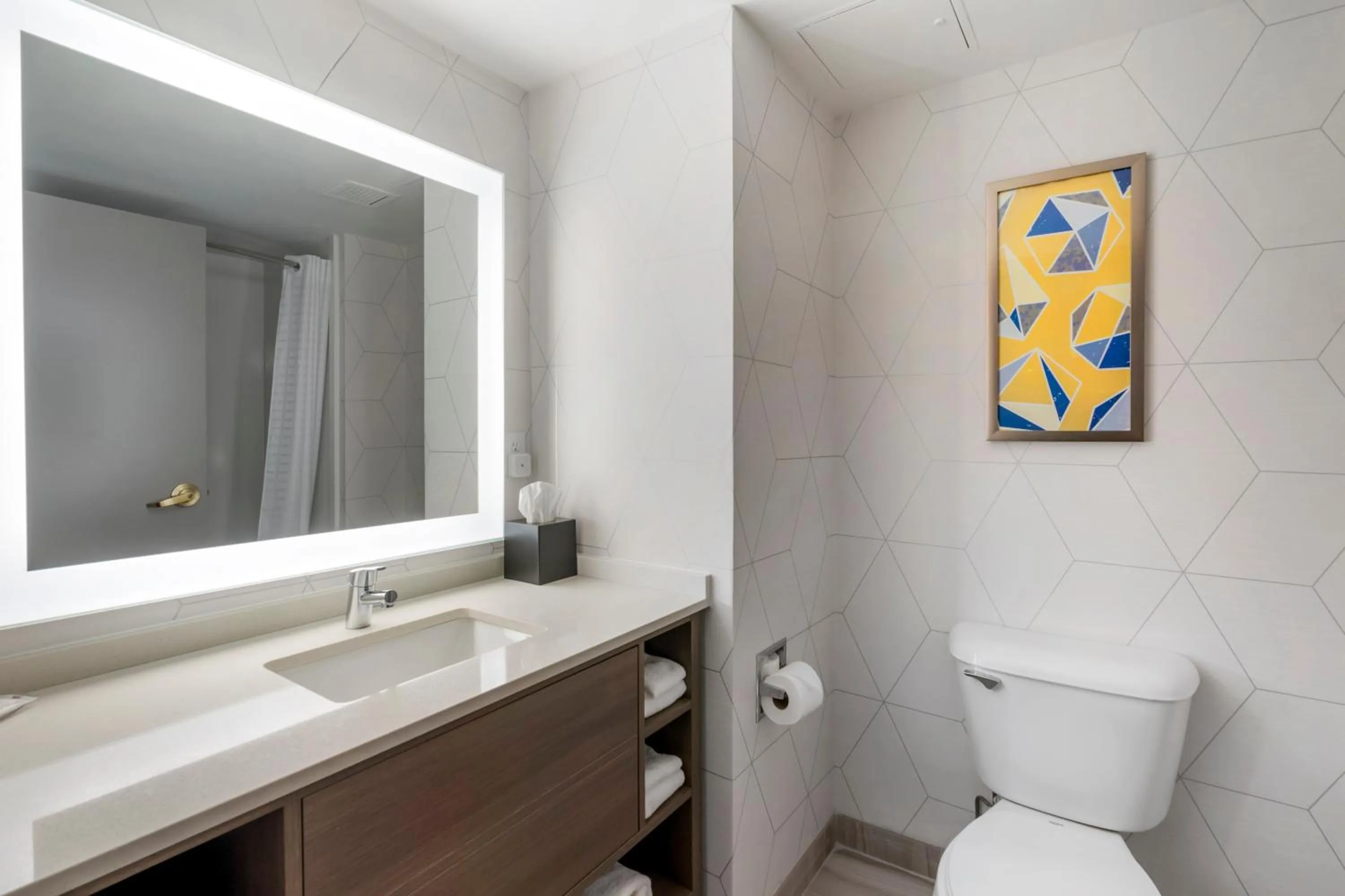 Bathroom in Comfort Inn & Suites Hampton near Coliseum