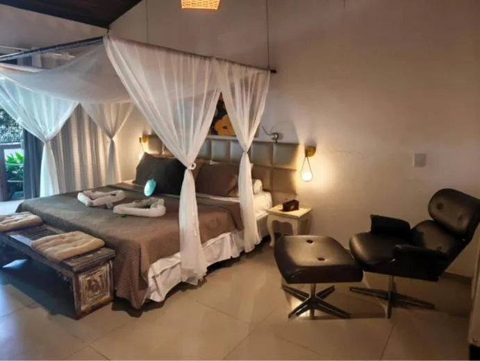 Bedroom, Bed in Xamã Senses - Hotel Pousada