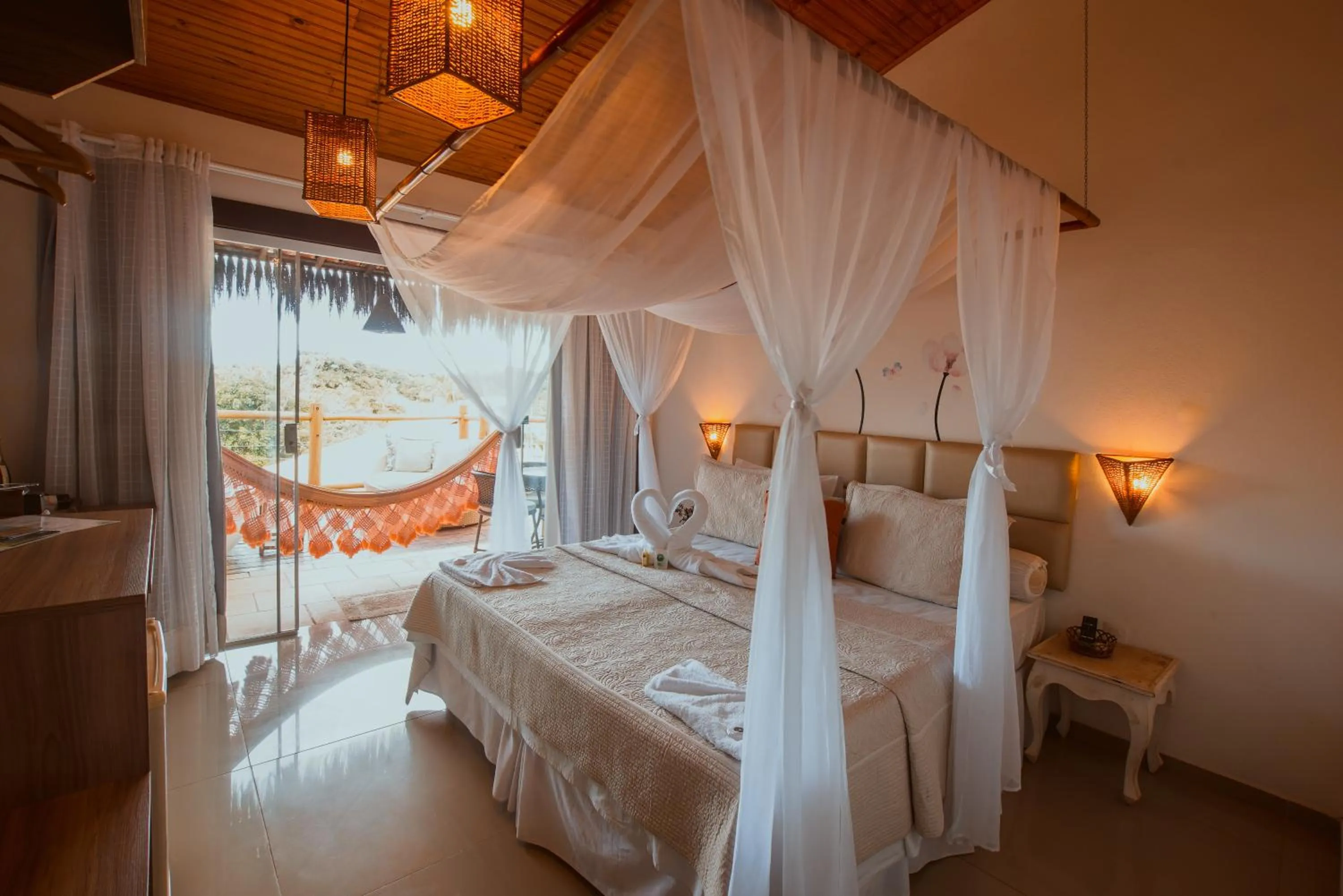 Bed in Xamã Senses - Hotel Pousada