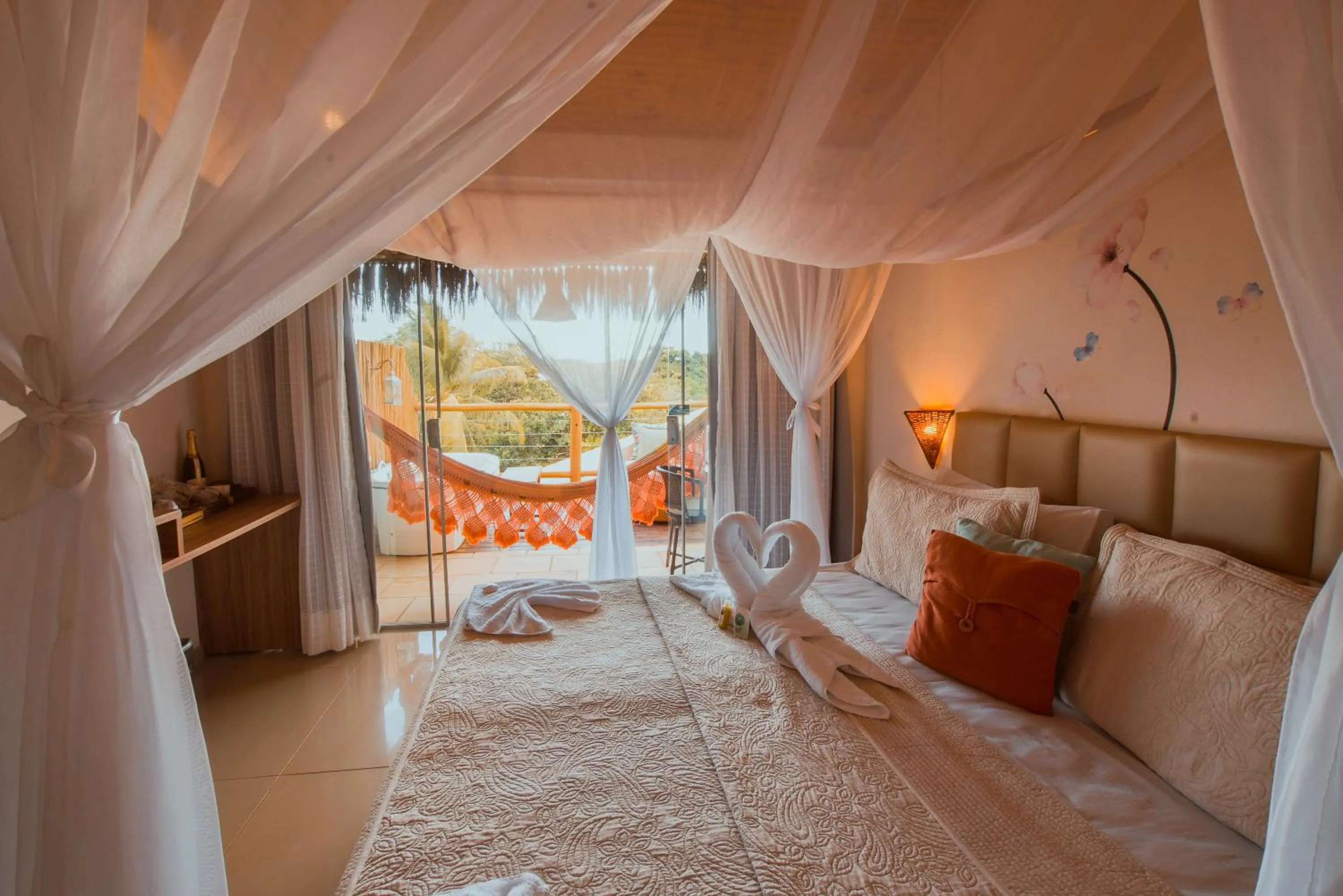 Bed in Xamã Senses - Hotel Pousada