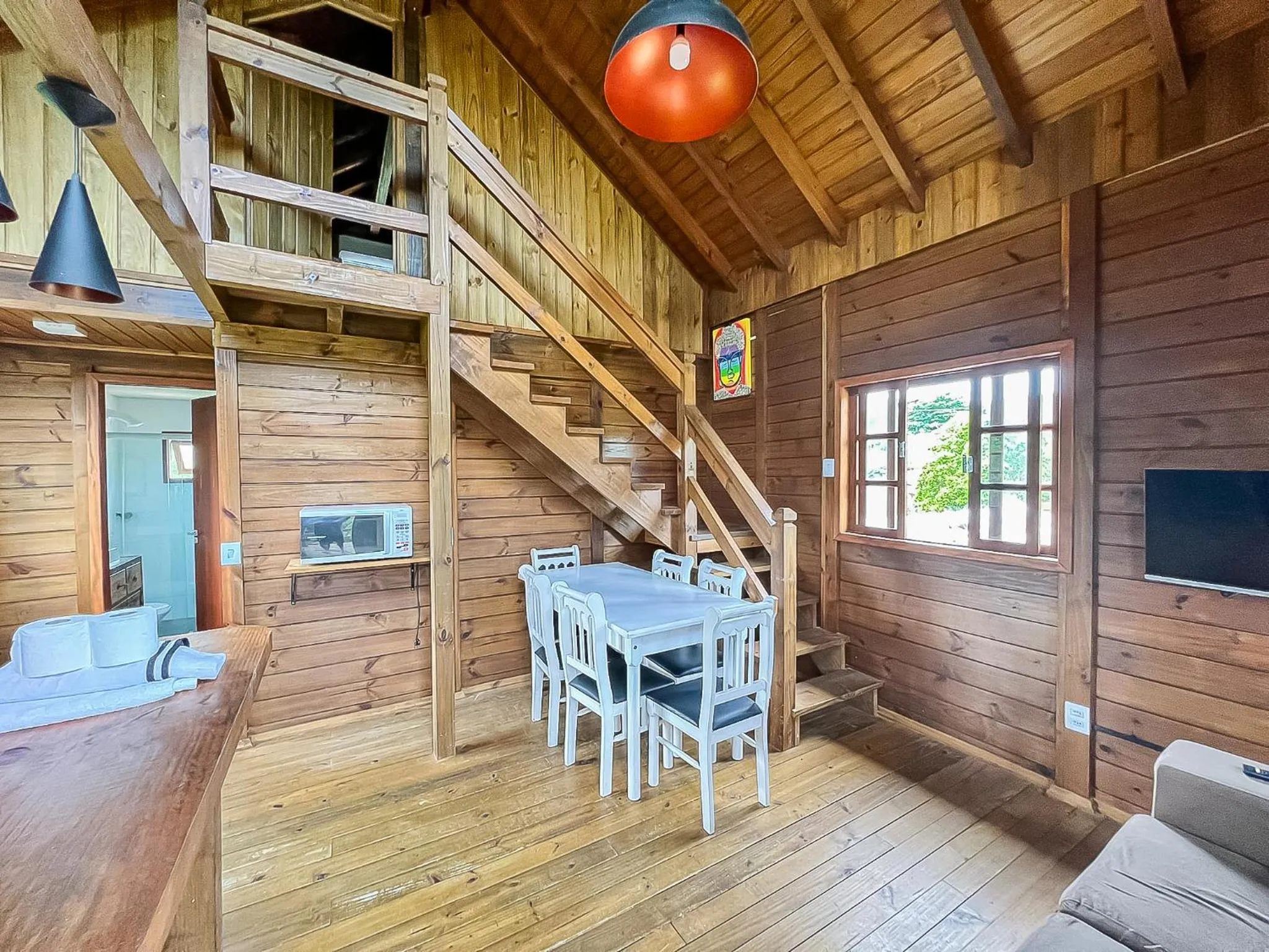 Living room in Arte da Tribo Hostel & Camping