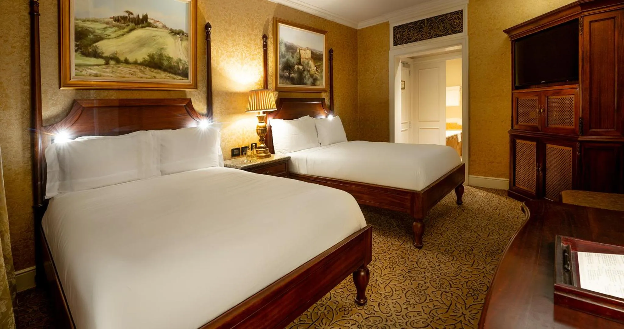 Bed in Palazzo Hotel