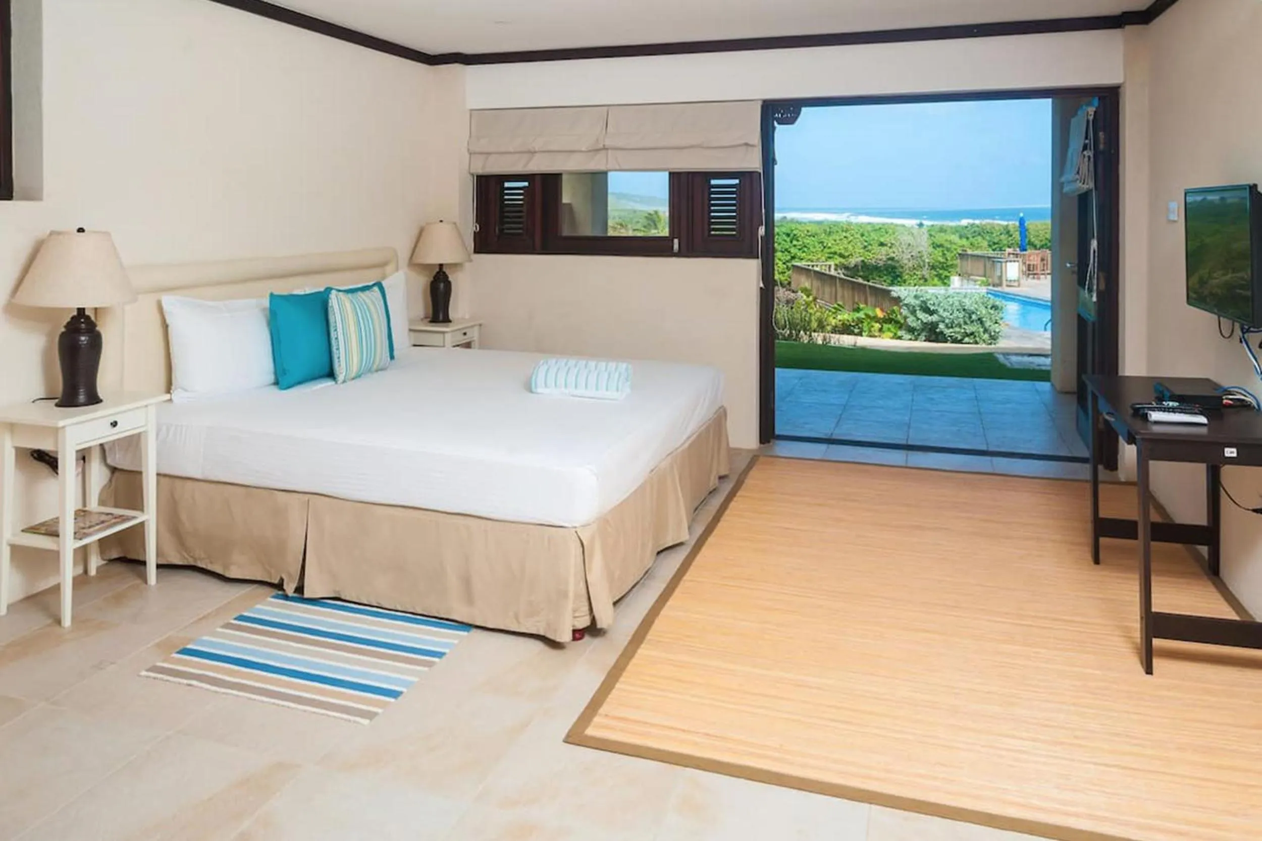 Bed in Santosha Barbados