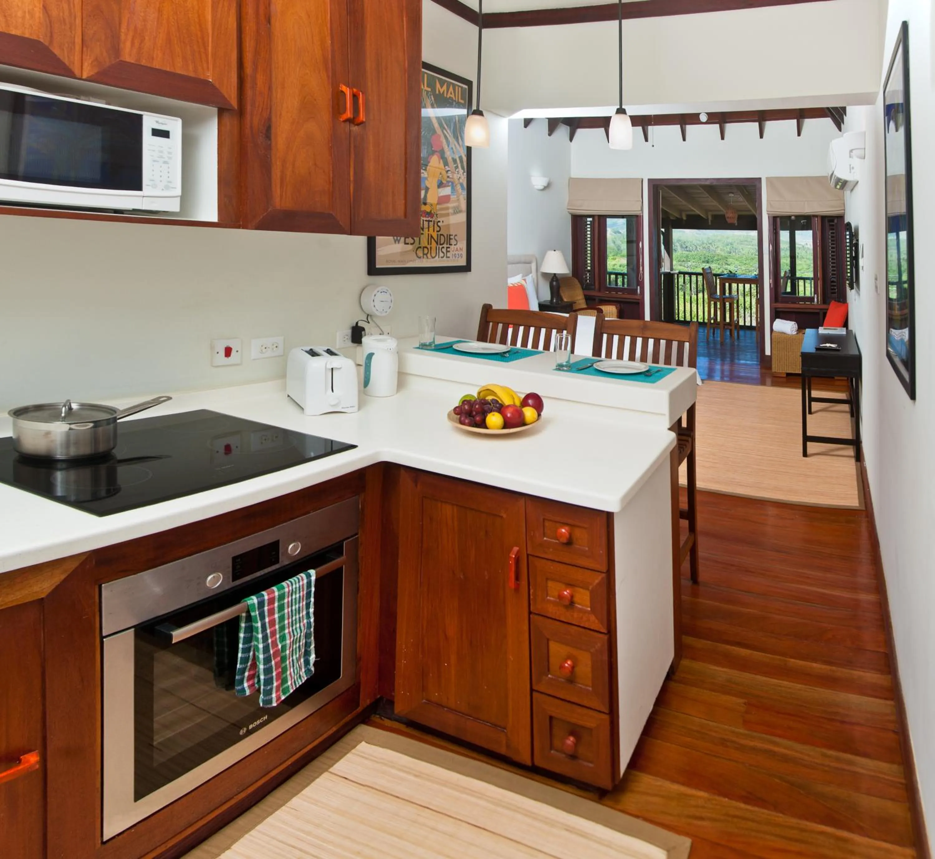 Kitchen or kitchenette in Santosha Barbados