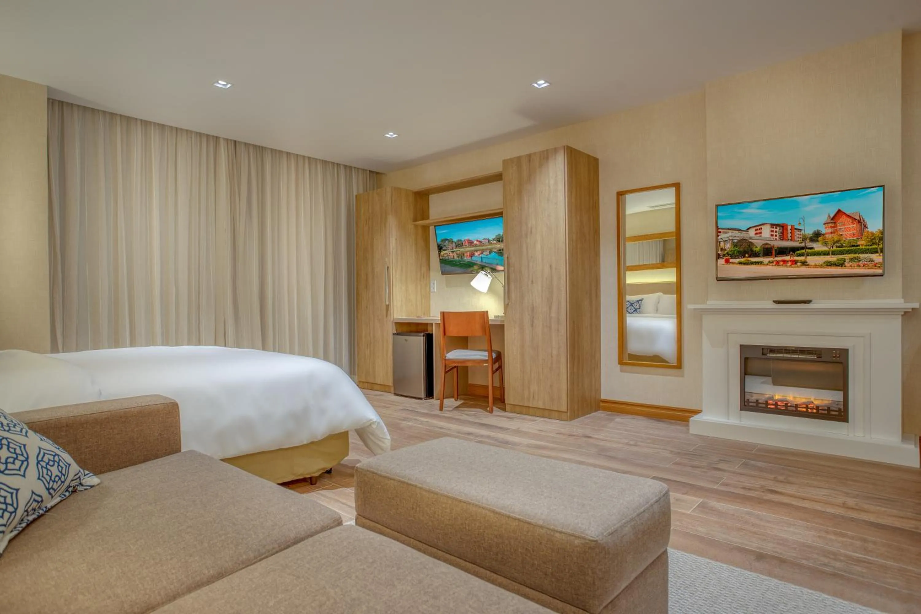 TV and multimedia, Bed in Wyndham Gramado Termas Resort & Spa