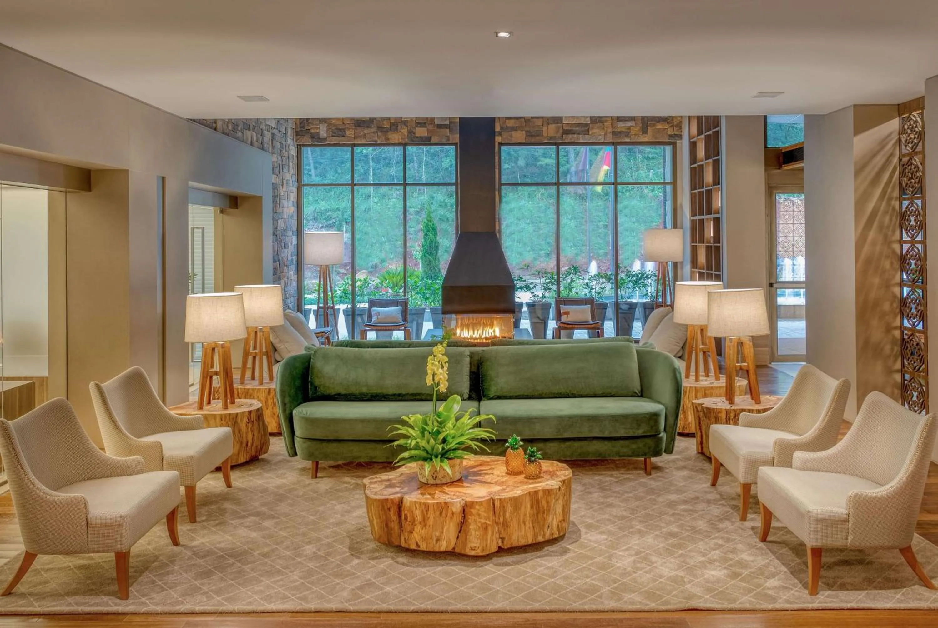 Lobby or reception in Wyndham Gramado Termas Resort & Spa