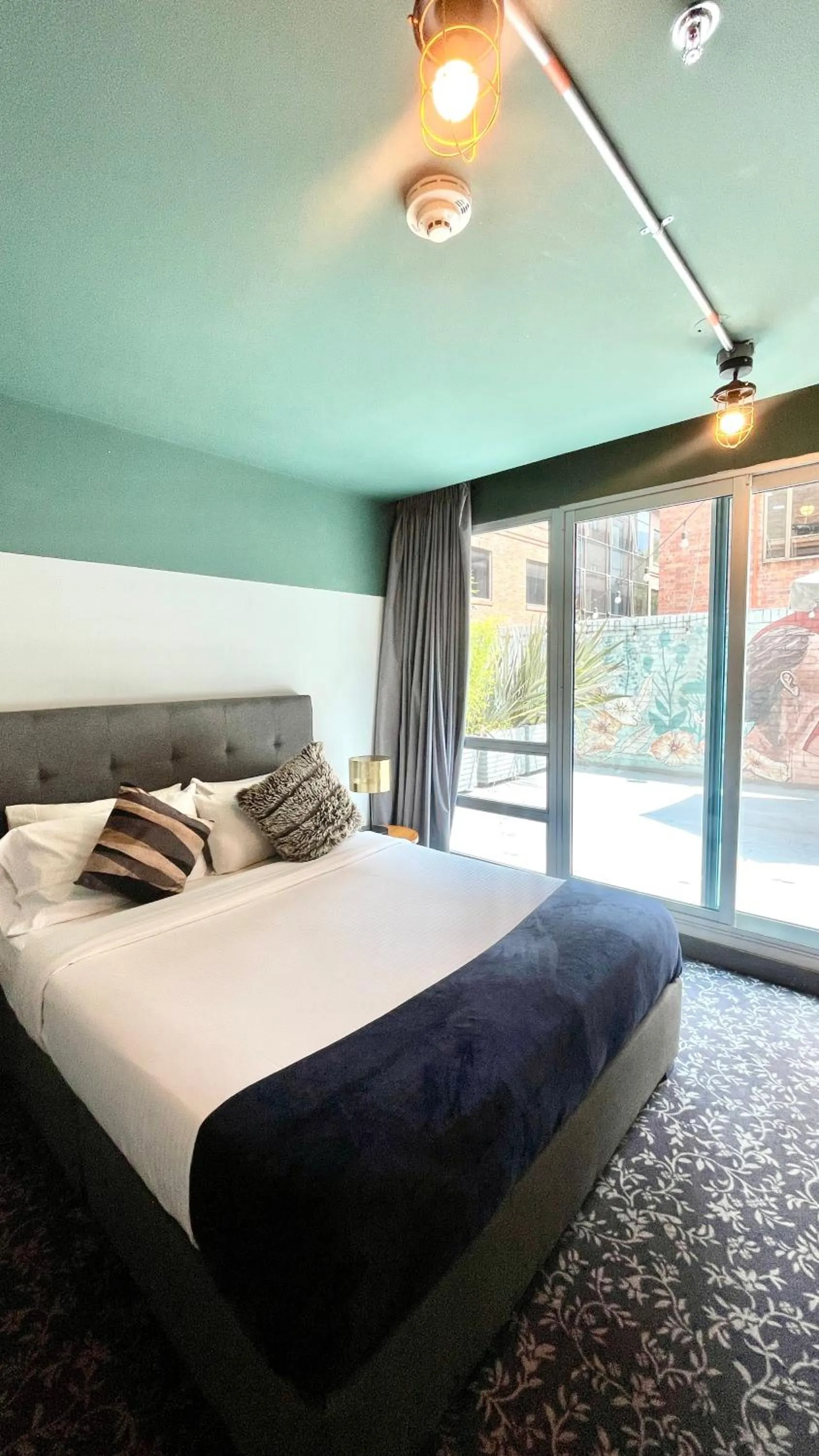 Balcony/Terrace, Bed in Socialtel Parque 93 Bogota