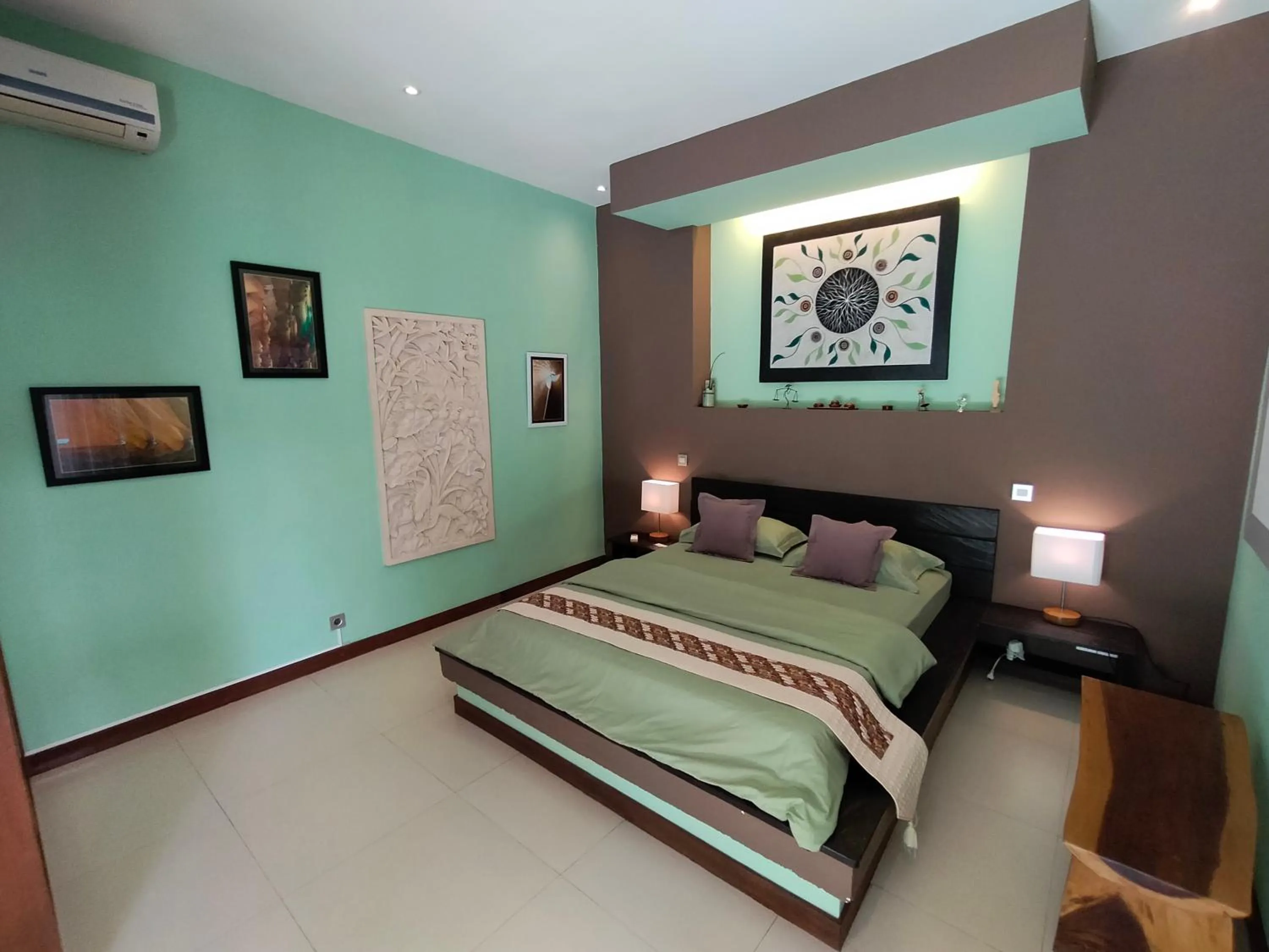 Bed in Villa Pilou Boutique Hotel