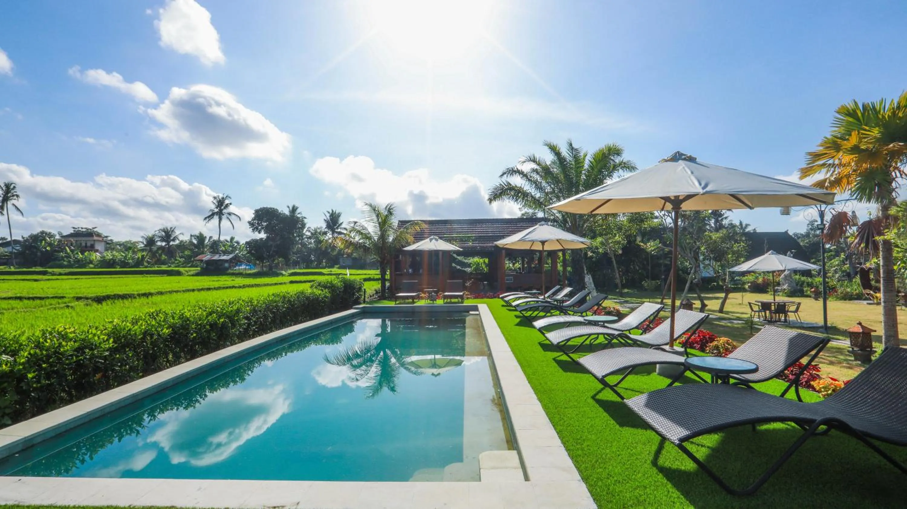 Swimming pool in Adil Villa & Resort