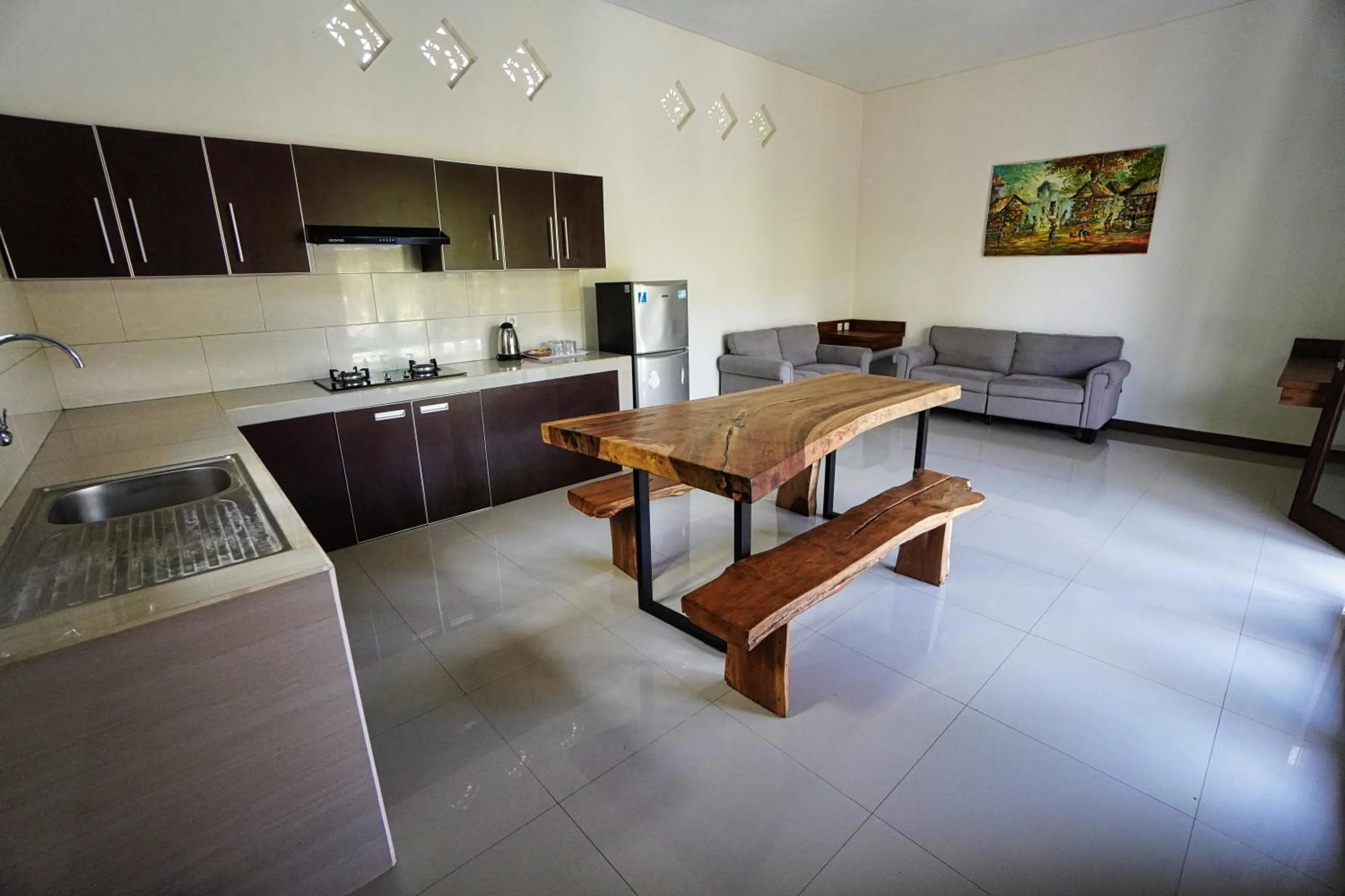 Kitchen or kitchenette in Adil Villa & Resort