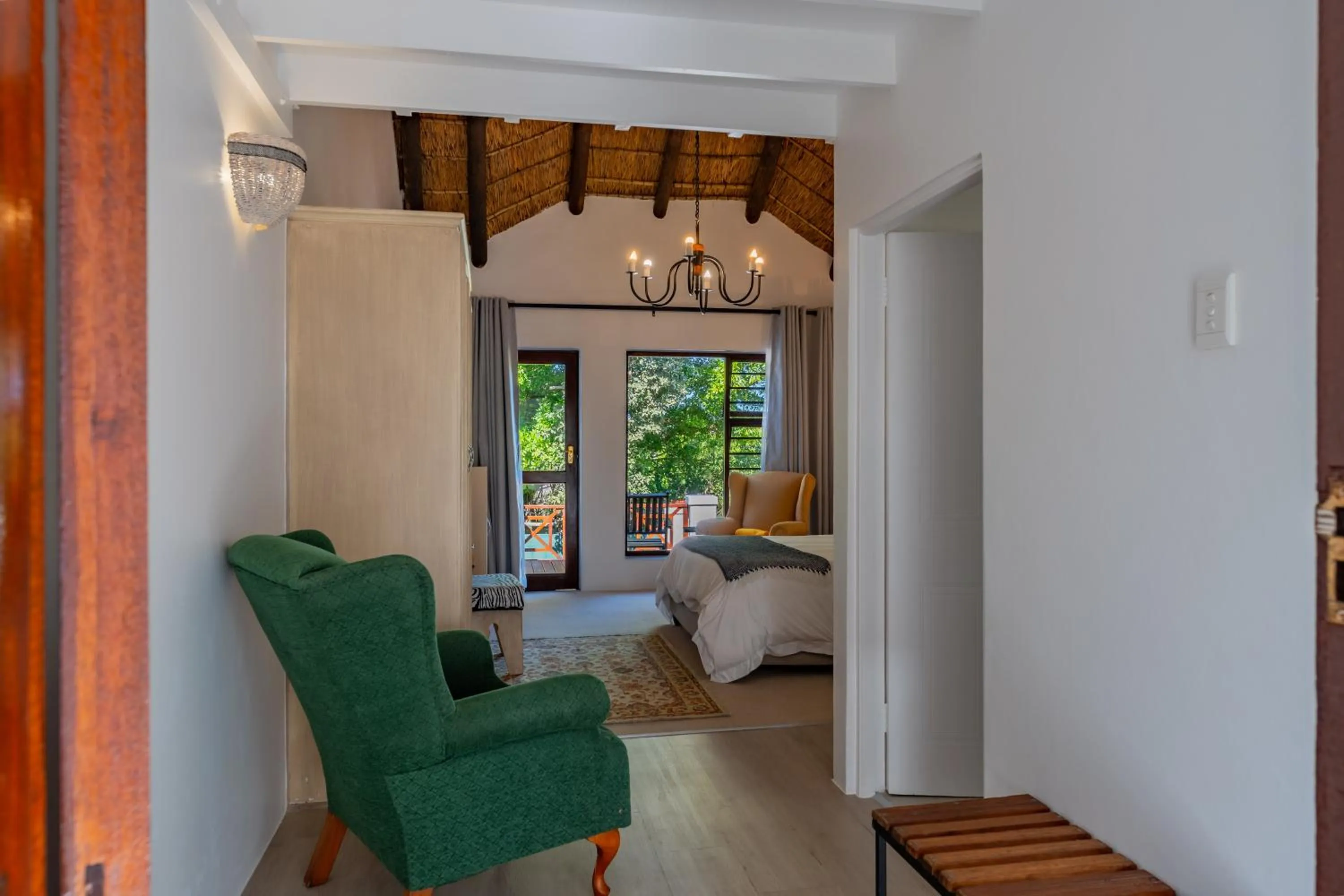 Bedroom, Bed in Cycads on Sea Guest House