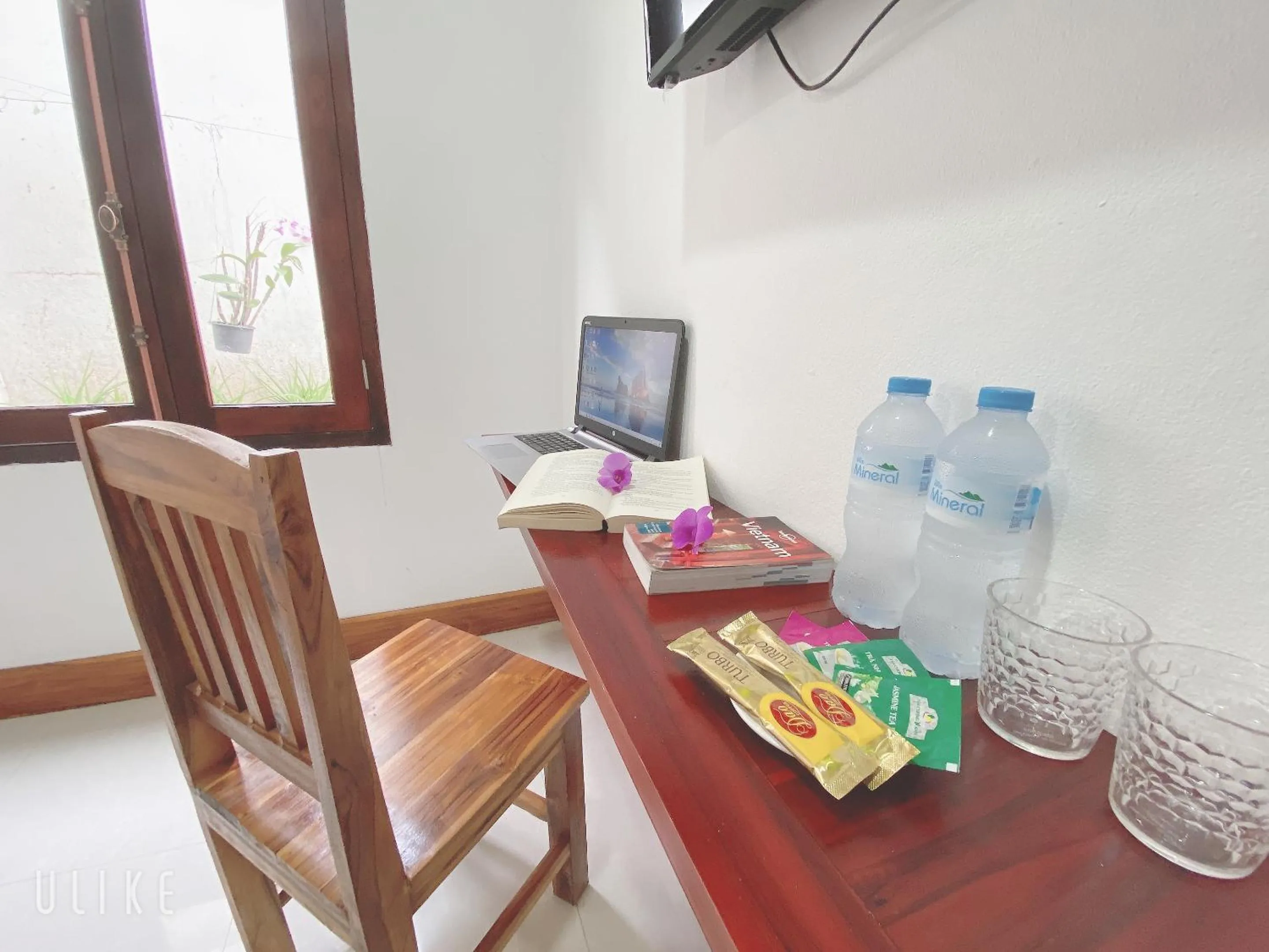 Seating area in Elephant Boutique Hotel