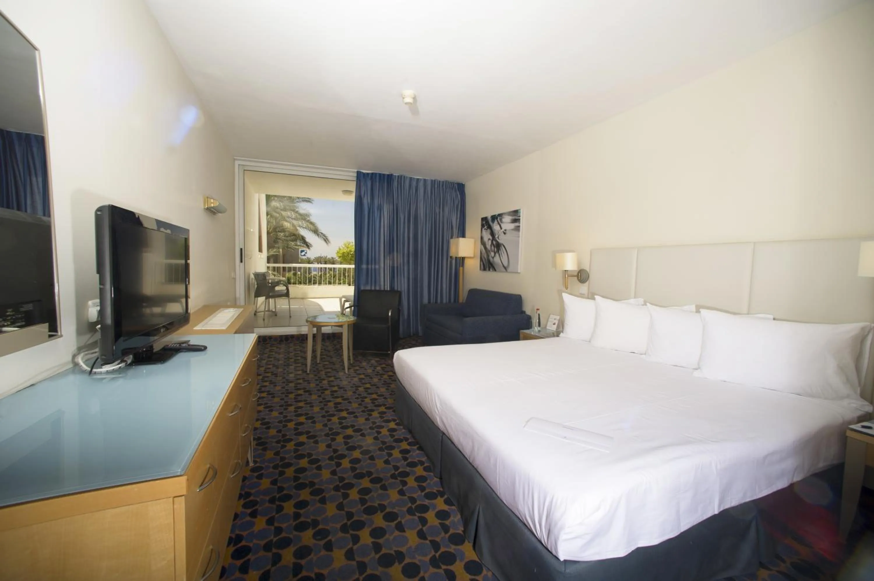 Bedroom, Bed in Sport Club by Isrotel Collection