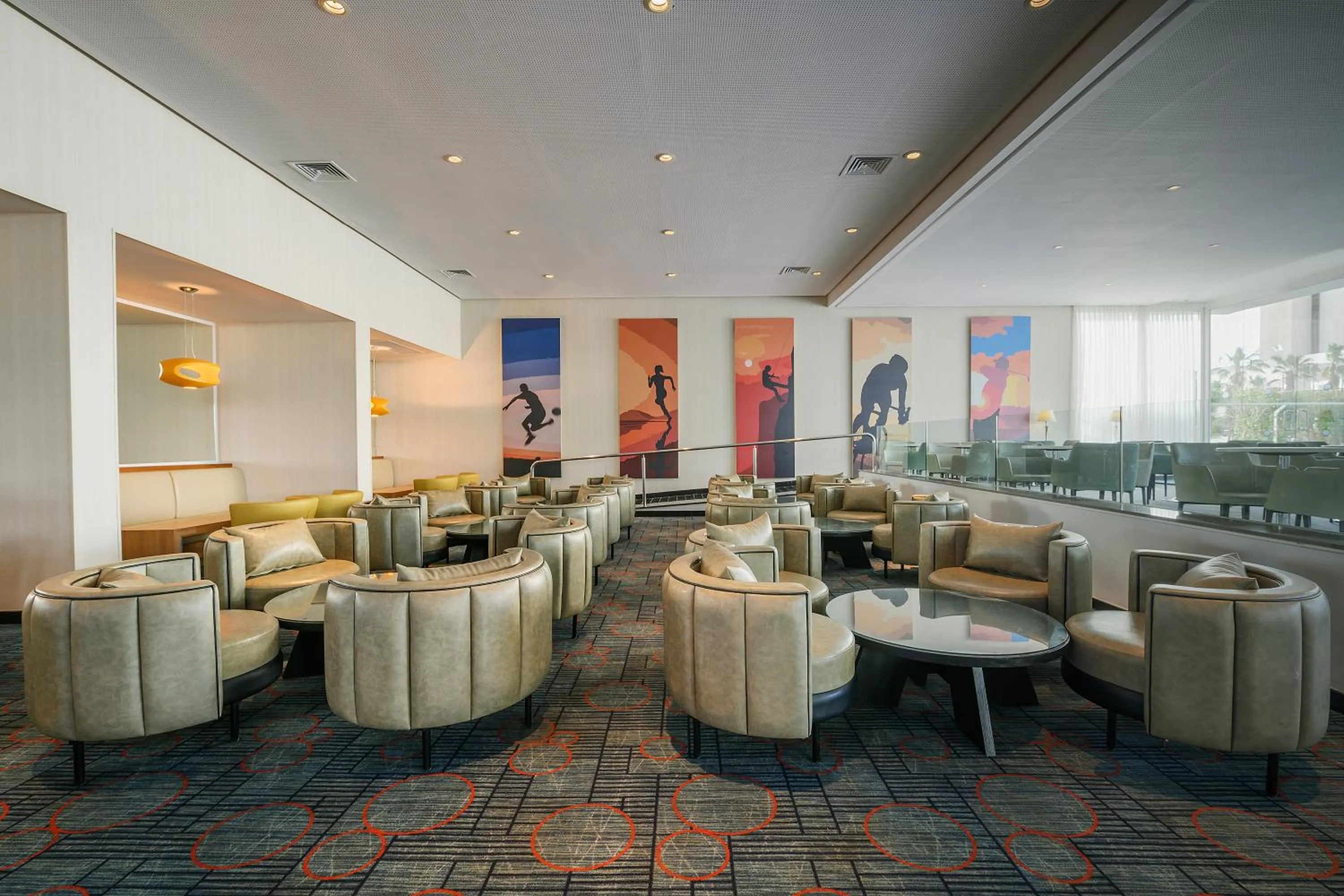 Seating area in Sport Club by Isrotel Collection