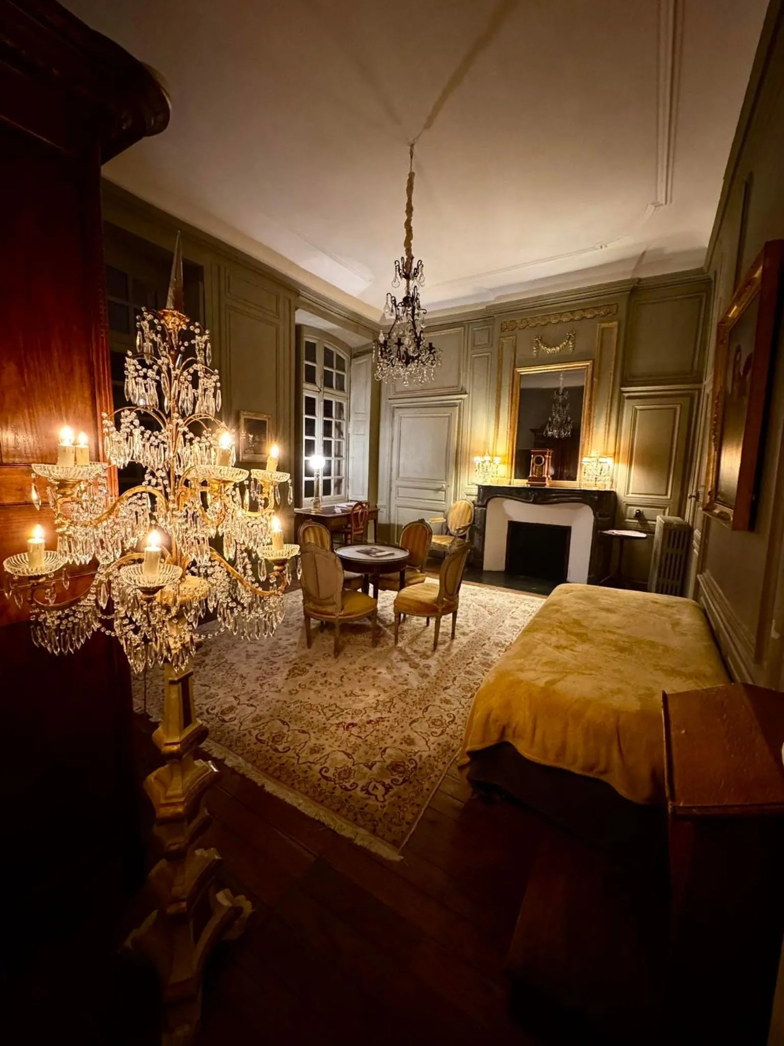 Bed in L'Hotel de Panette, Un exceptionnel château en coeur de ville