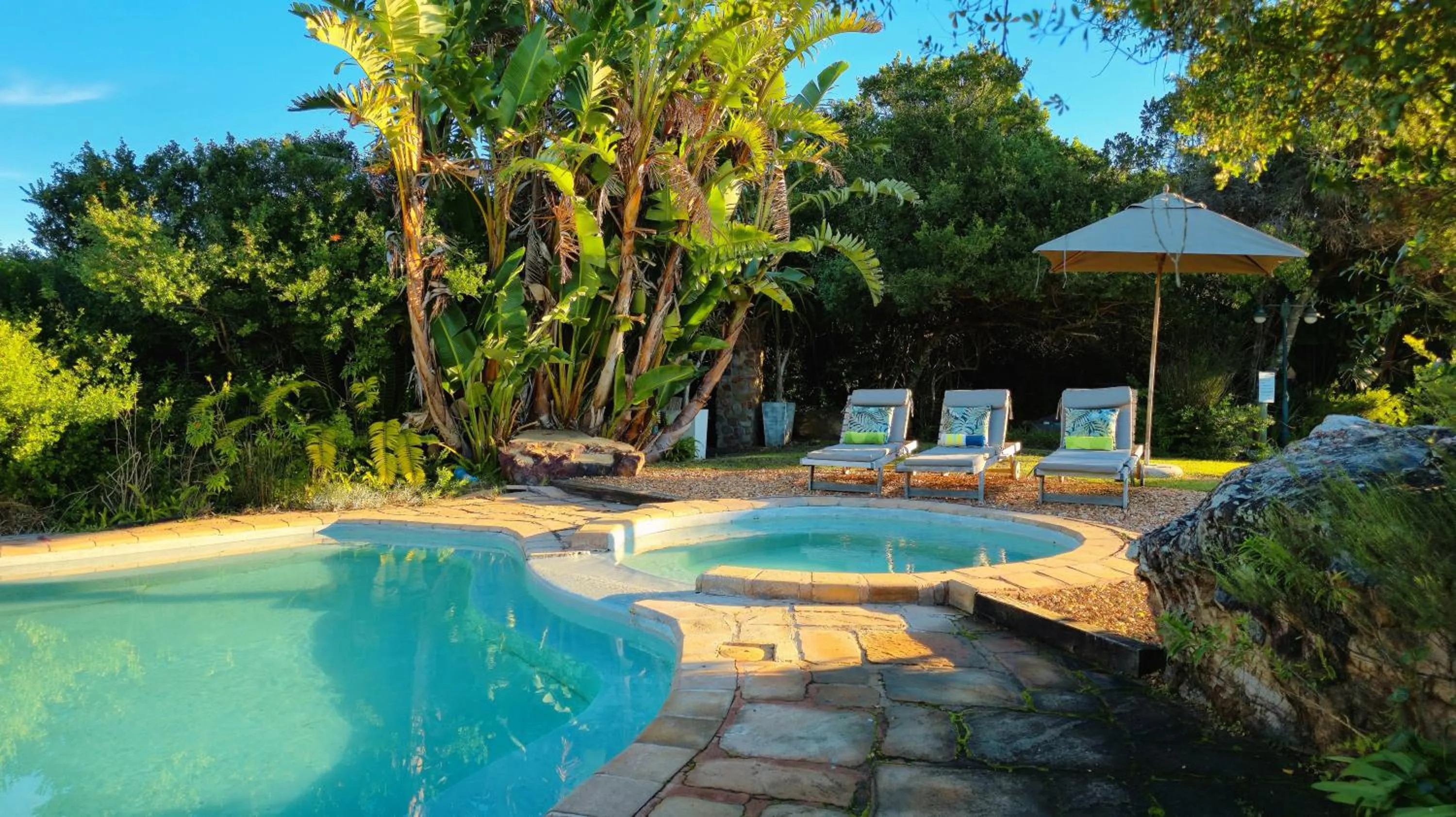 Pool view in Dune Ridge Country House